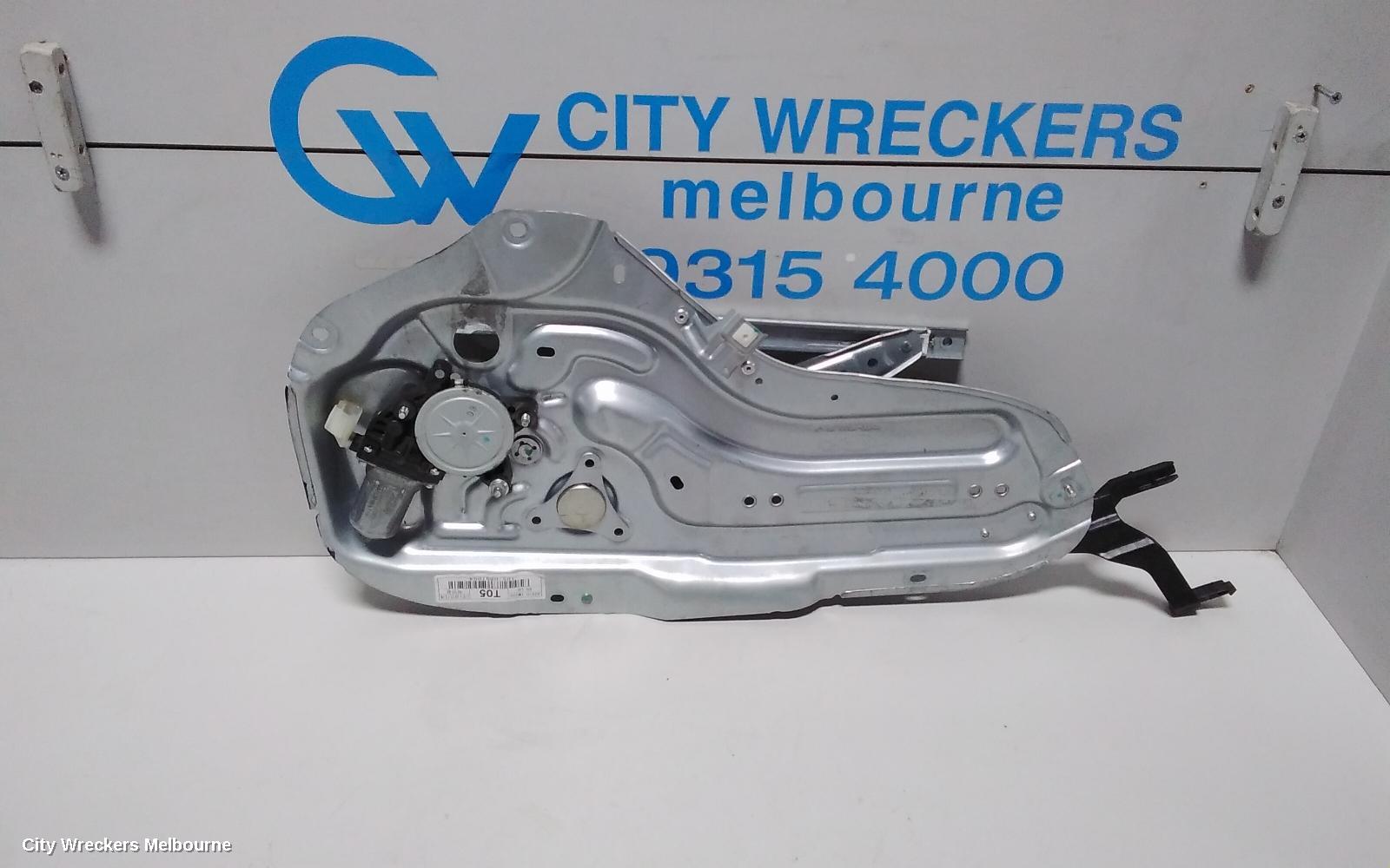 KIA CERATO LEFT REAR WND REG/MOTOR, TD, SEDAN/HATCH, 10/2008 - 03/2013