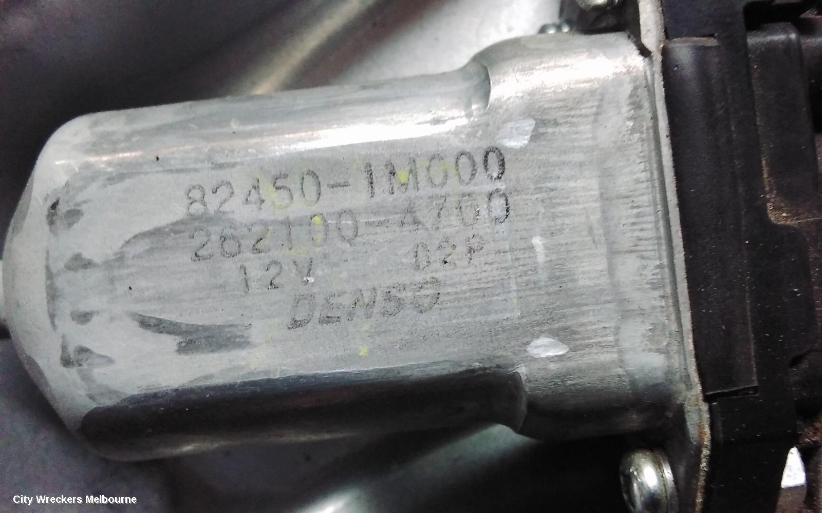 KIA CERATO LEFT REAR WND REG/MOTOR, TD, SEDAN/HATCH, 10/2008 - 03/2013