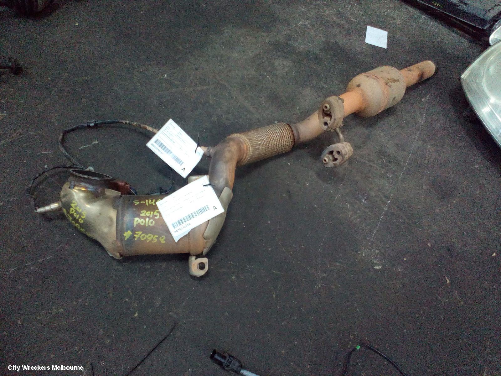 VOLKSWAGEN POLO CATALYTIC CONVERTER, DOWNPIPE-CAT TYPE, 1.2, PETROL, CJZC/CJZD CODE, 6R, 05/2014 - 09/2017