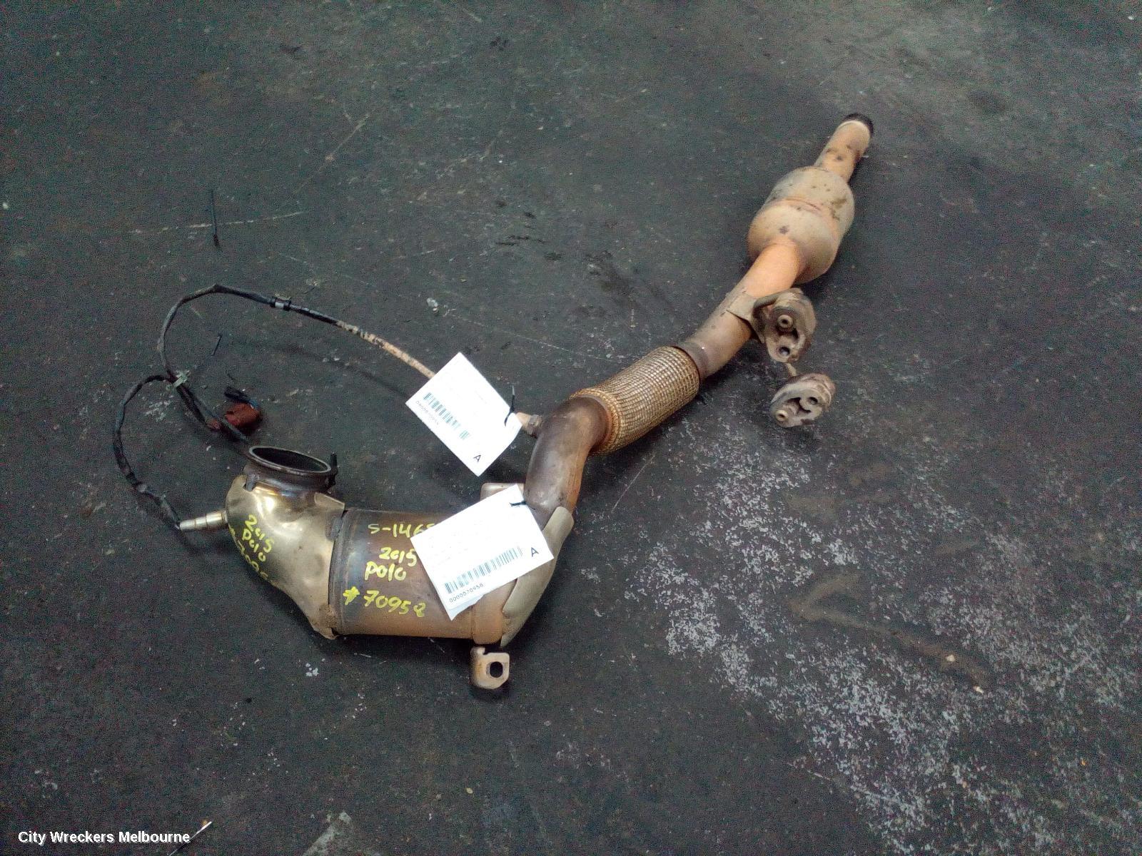 VOLKSWAGEN POLO CATALYTIC CONVERTER, DOWNPIPE-CAT TYPE, 1.2, PETROL, CJZC/CJZD CODE, 6R, 05/2014 - 09/2017