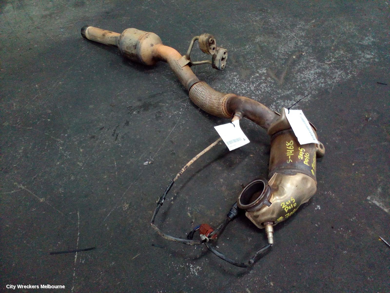 VOLKSWAGEN POLO CATALYTIC CONVERTER, DOWNPIPE-CAT TYPE, 1.2, PETROL, CJZC/CJZD CODE, 6R, 05/2014 - 09/2017