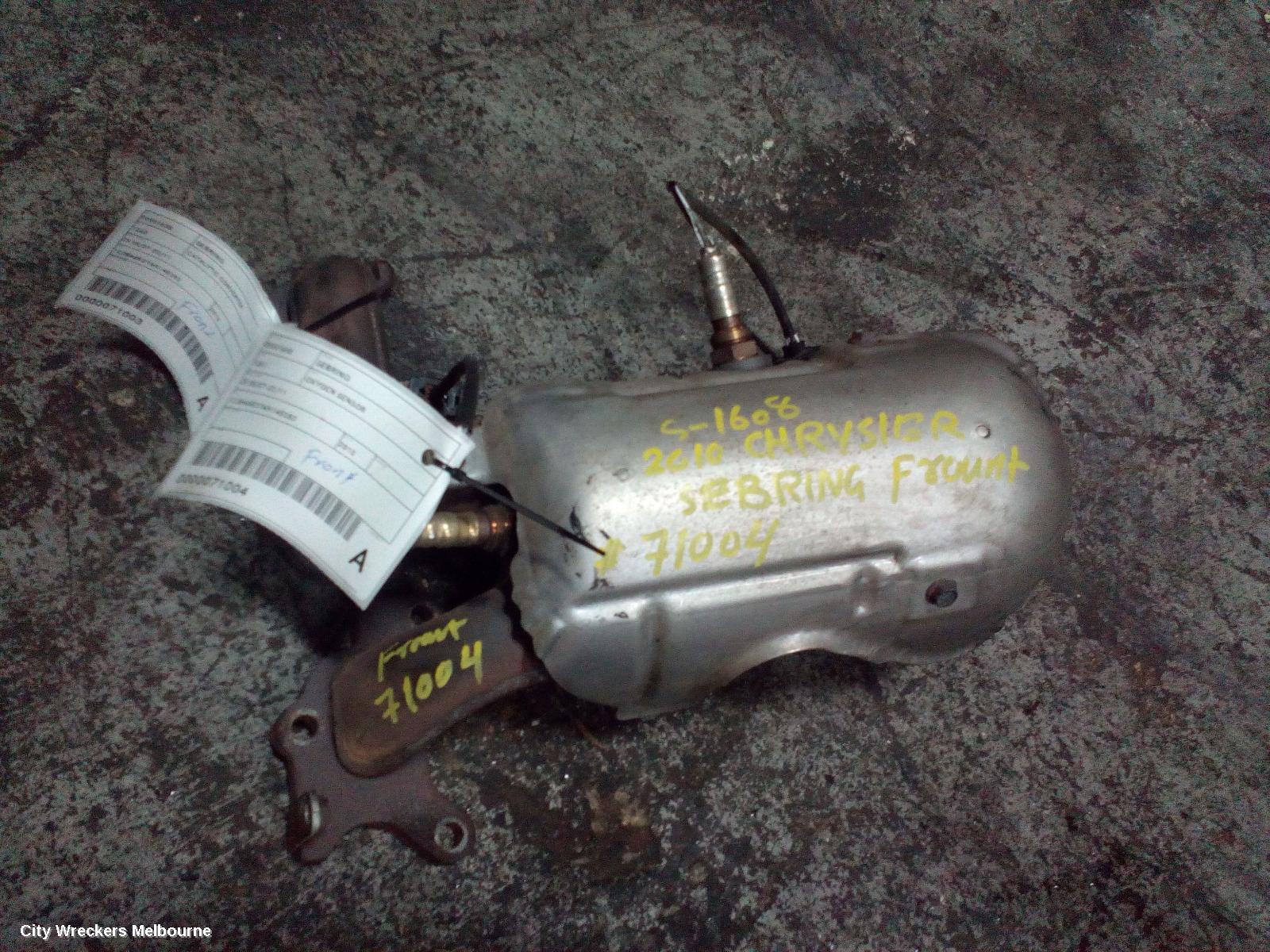 CHRYSLER SEBRING CATALYTIC CONVERTER, JS, 05/2007 - 02/2011