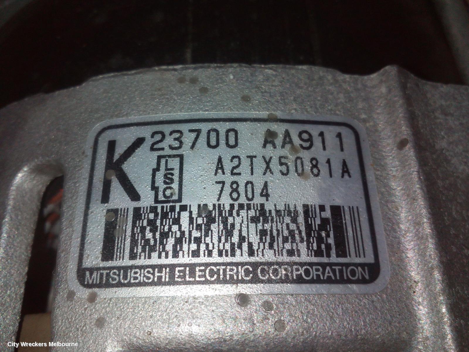 SUBARU OUTBACK ALTERNATOR, PETROL, 2.5, FB25, P/N 23700AA911, 6TH GEN, 08/2014 - 12/2020