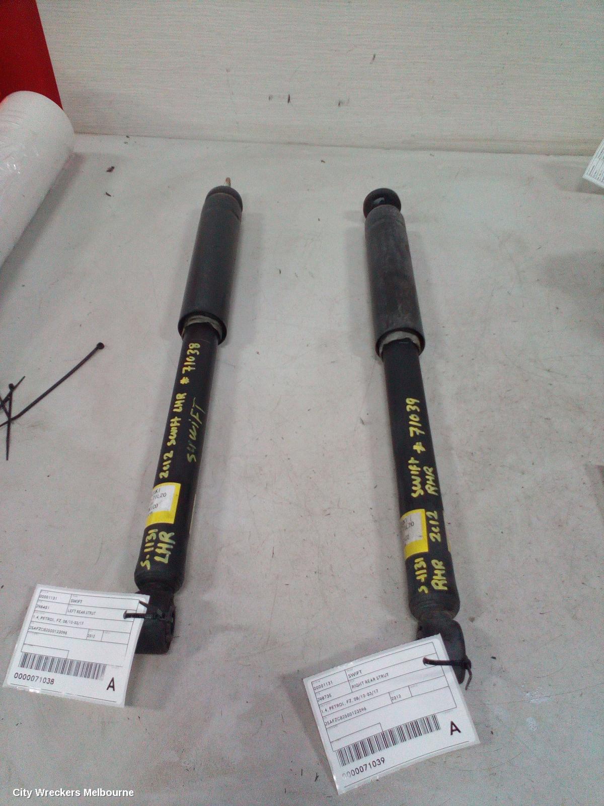 SUZUKI SWIFT LEFT REAR STRUT, 1.4, PETROL, FZ, 08/2010 - 03/2017