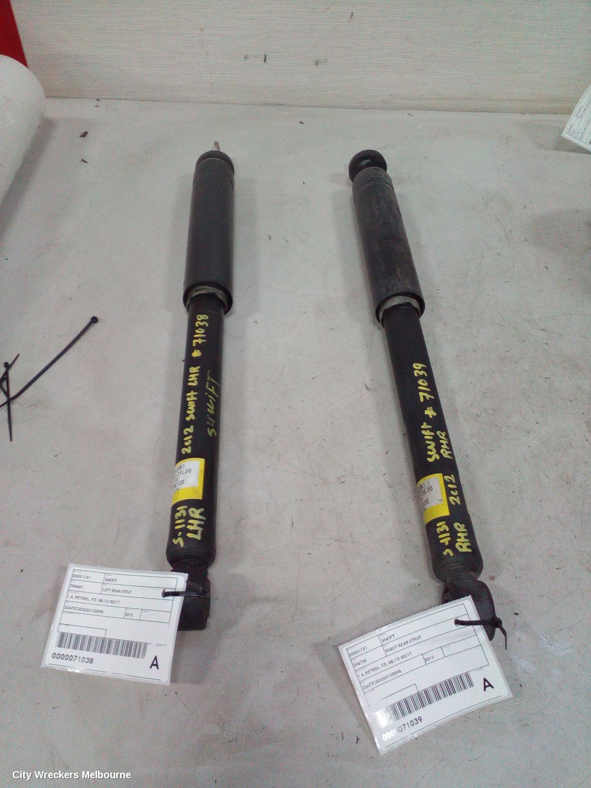 SUZUKI SWIFT RIGHT REAR STRUT, 1.4, PETROL, FZ, 08/2010 - 03/2017