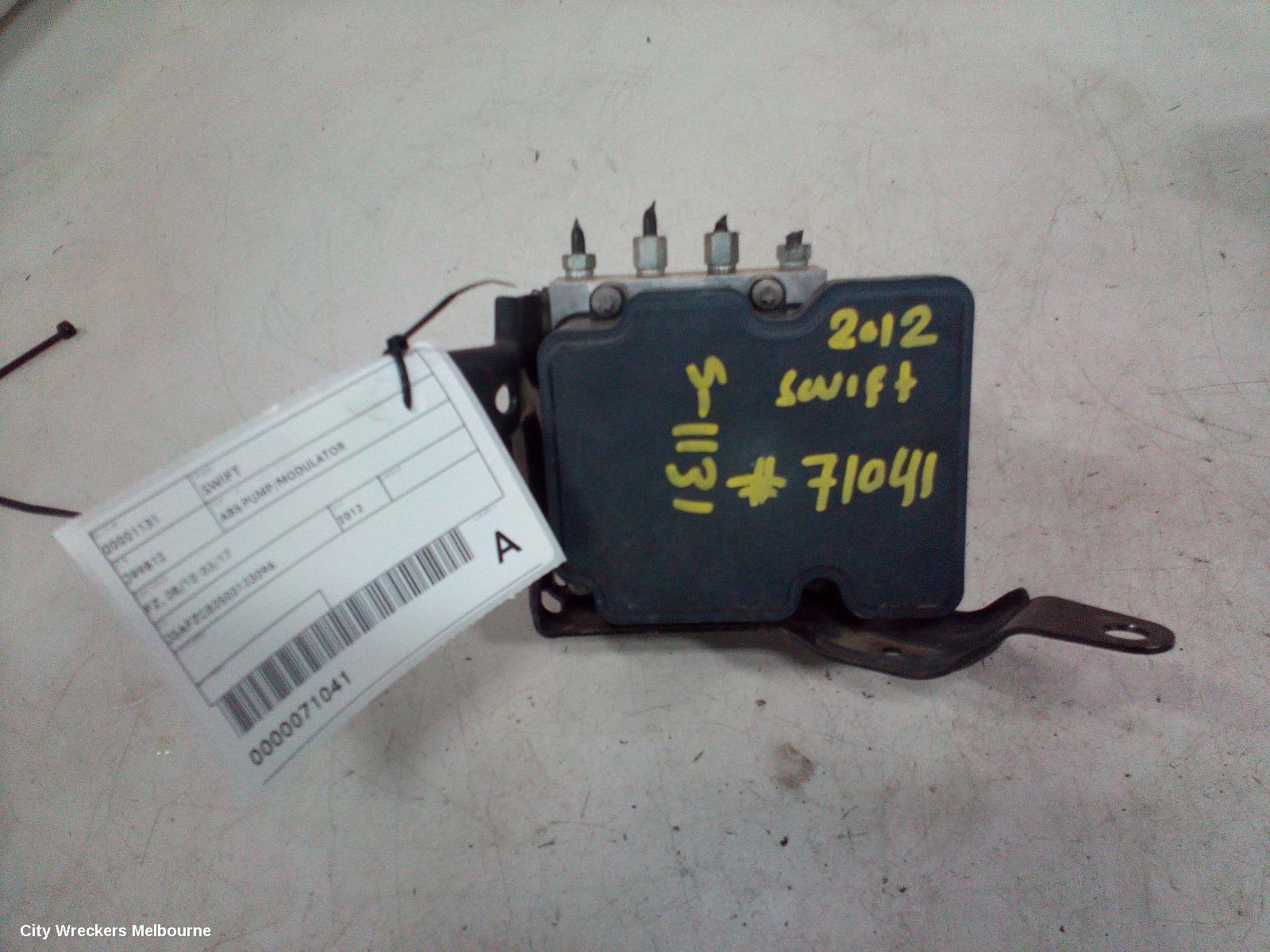 SUZUKI SWIFT ABS PUMP/MODULATOR, FZ, 08/2010 - 03/2017