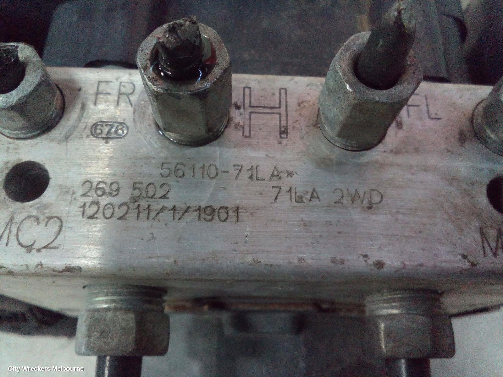 SUZUKI SWIFT ABS PUMP/MODULATOR, FZ, 08/2010 - 03/2017