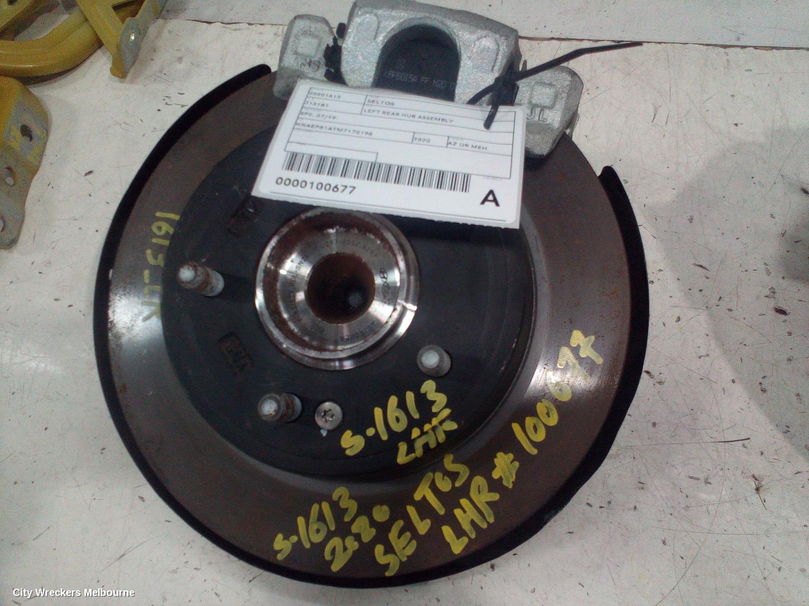 KIA SELTOS LEFT REAR HUB ASSEMBLY, SP2, FWD, 07/2019 ONWARDS