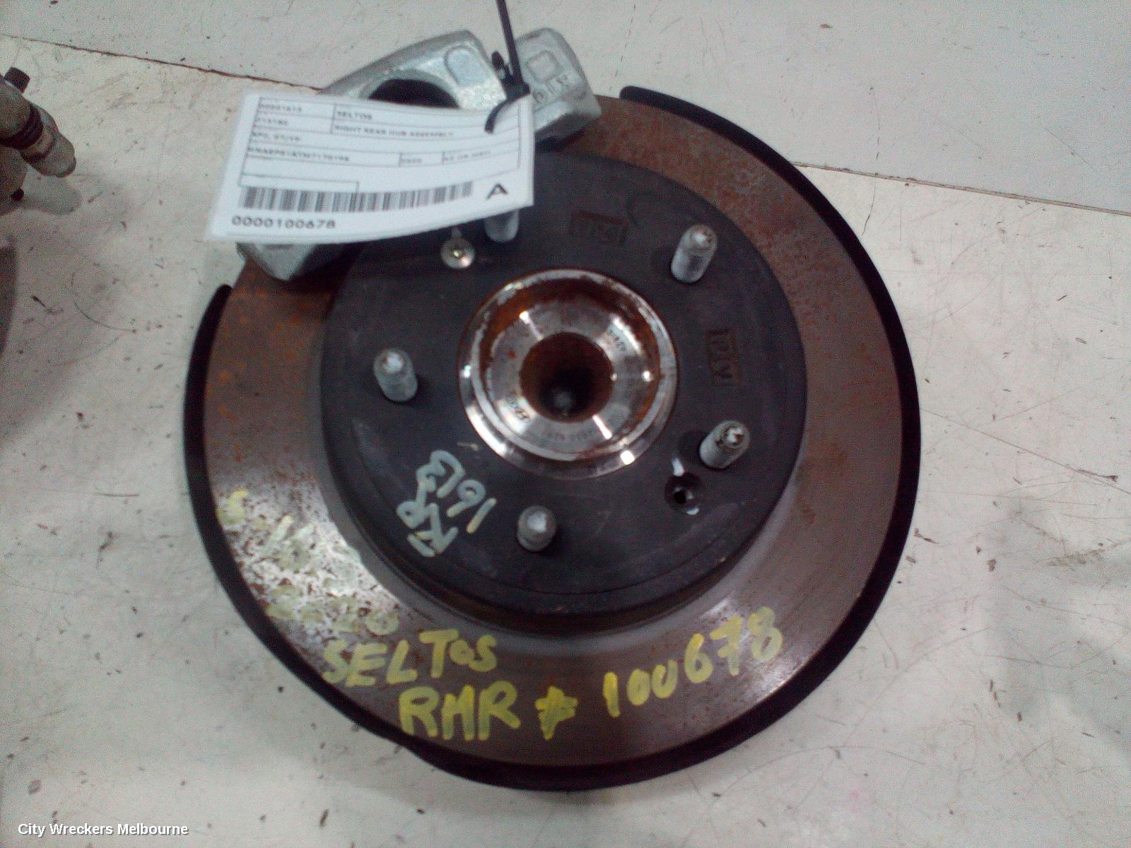 KIA SELTOS RIGHT REAR HUB ASSEMBLY, SP2, FWD, 07/2019 ONWARDS