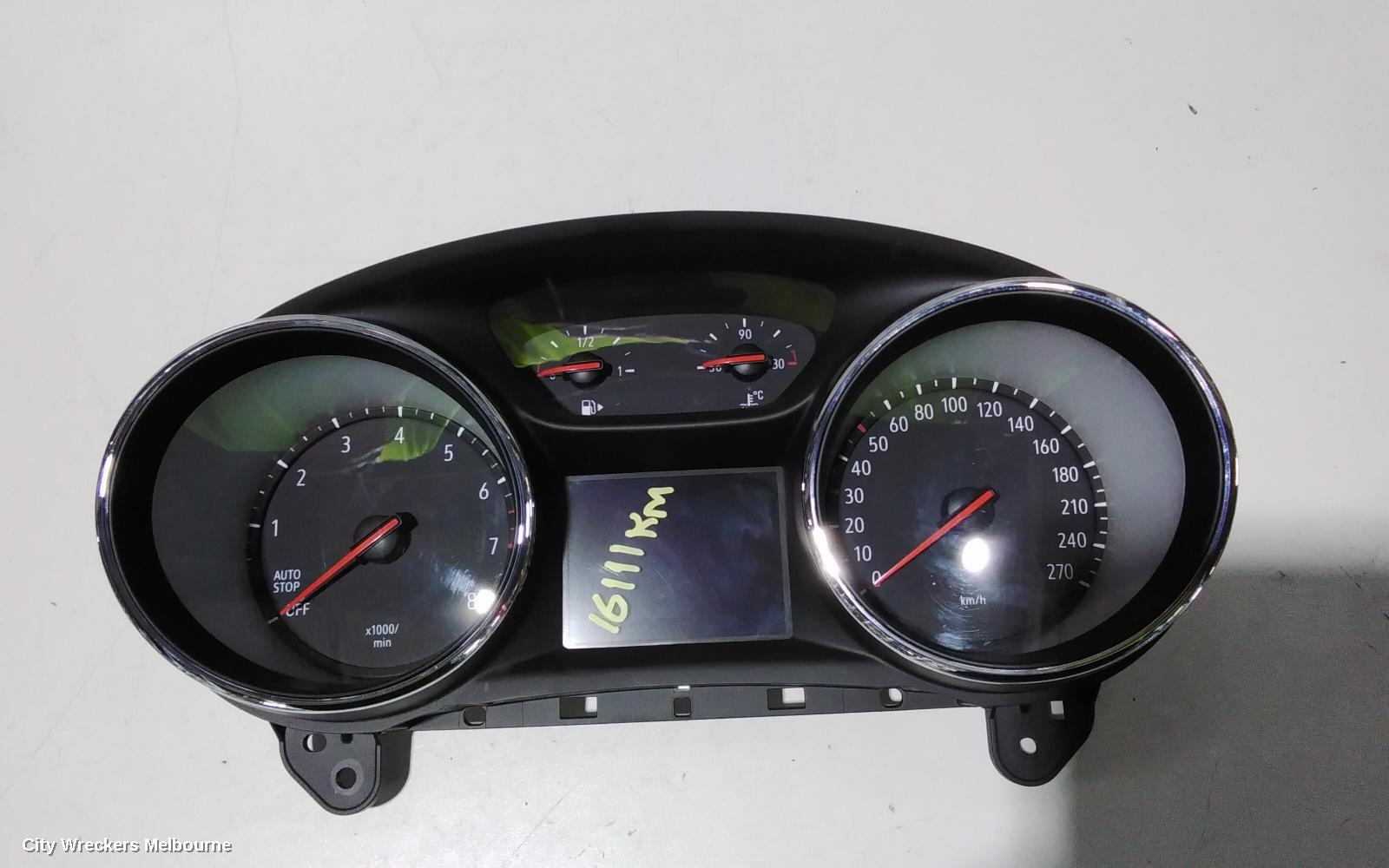 HOLDEN COMMODORE INSTRUMENT CLUSTER, INSTRUMENT CLUSTER, AUTO T/M, PETROL, ZB, 10/2017 - 12/2020