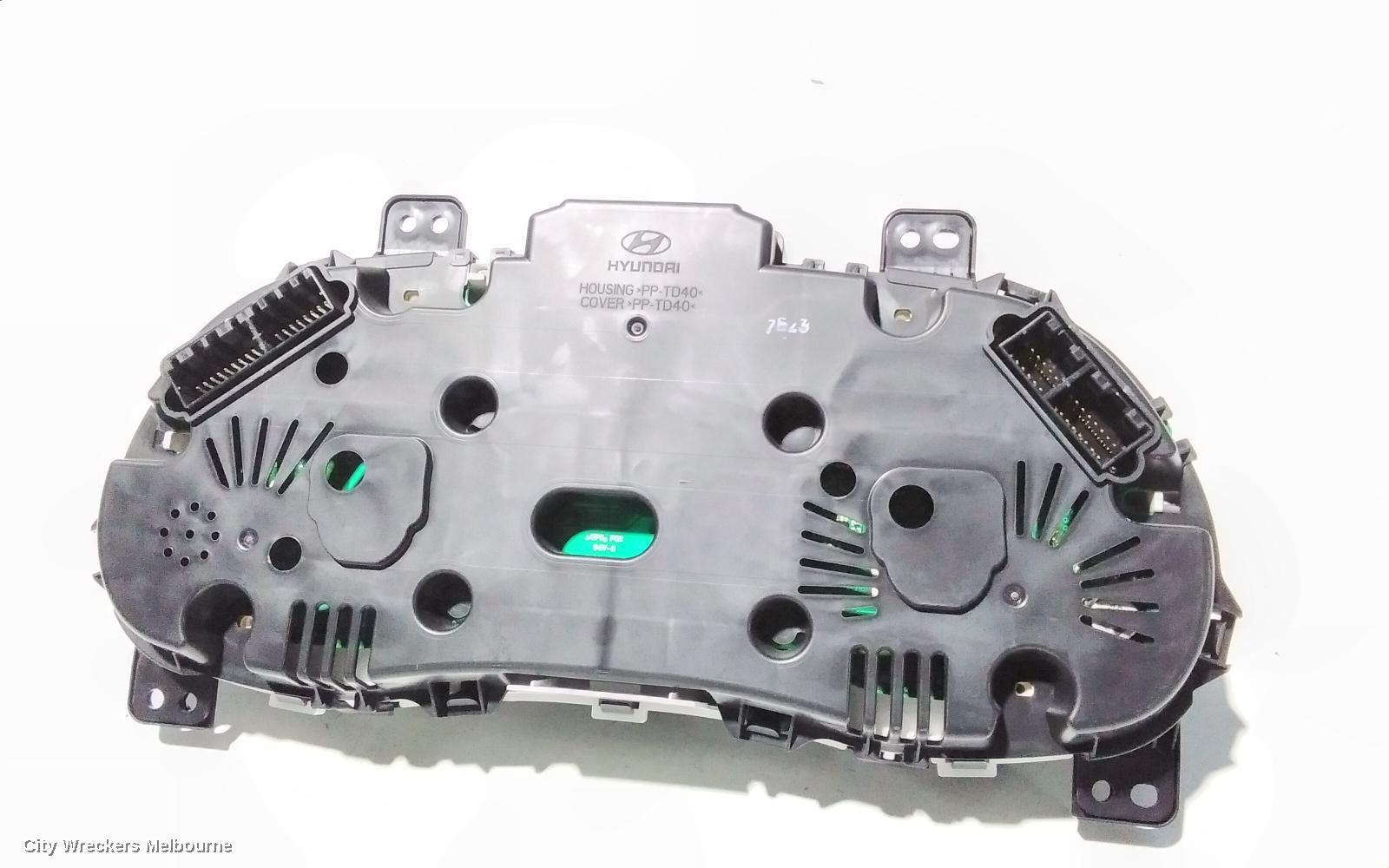 HYUNDAI ACCENT INSTRUMENT CLUSTER, PETROL, AUTO T/M, RB, 07/2011 - 12/2019