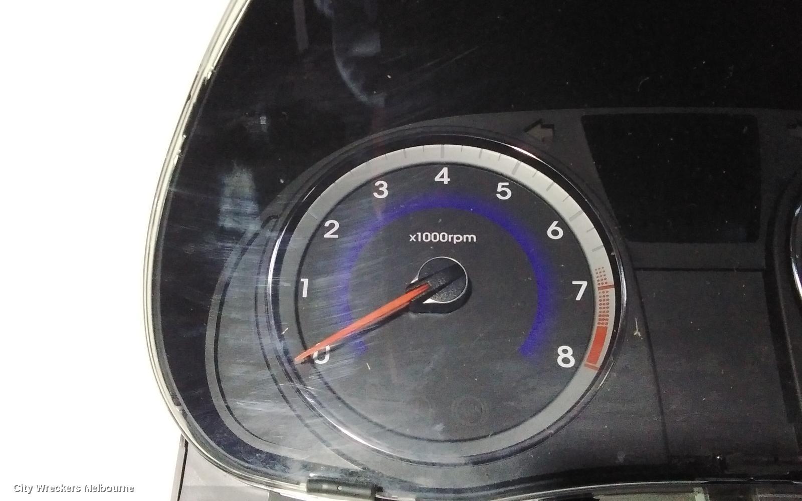 HYUNDAI ACCENT INSTRUMENT CLUSTER, PETROL, AUTO T/M, RB, 07/2011 - 12/2019
