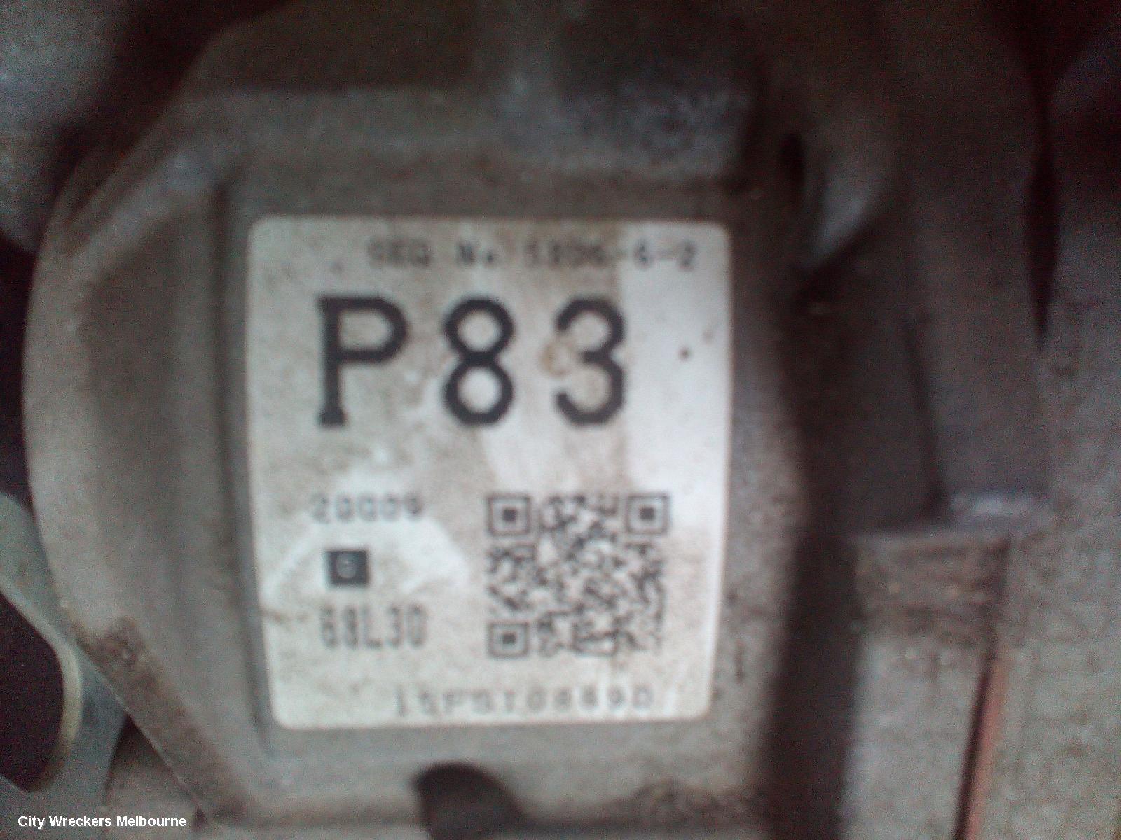 SUZUKI SWIFT TRANS/GEARBOX, AUTO, FWD, PETROL, 1.4, K14B, 4 SPEED, FZ, 08/2010 - 03/2017