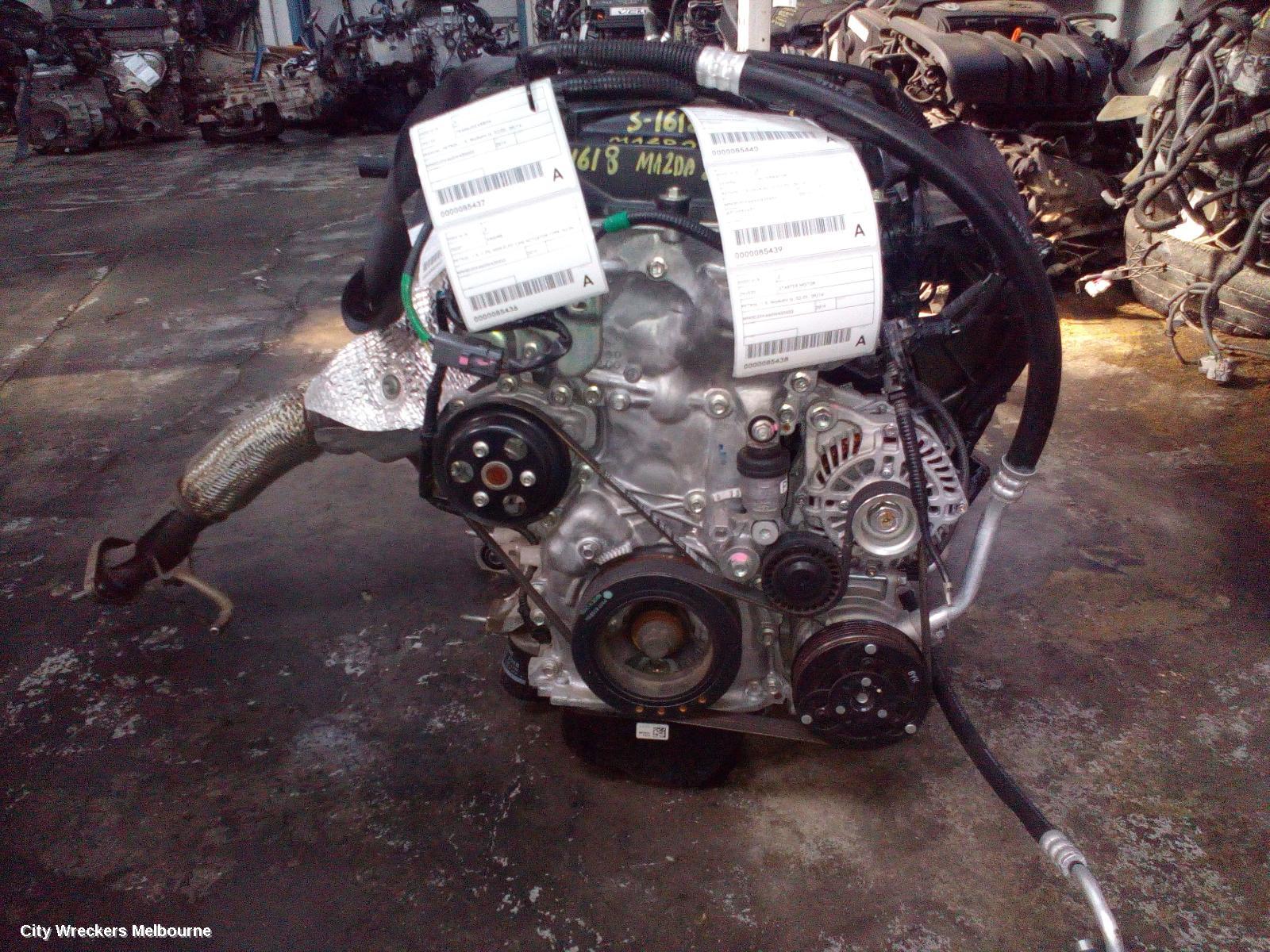 MAZDA 2 ENGINE, PETROL, 1.5, V-P5, NON ELEC CAM ACTUATOR TYPE, DJ/DL, 09/2014 ONWARDS