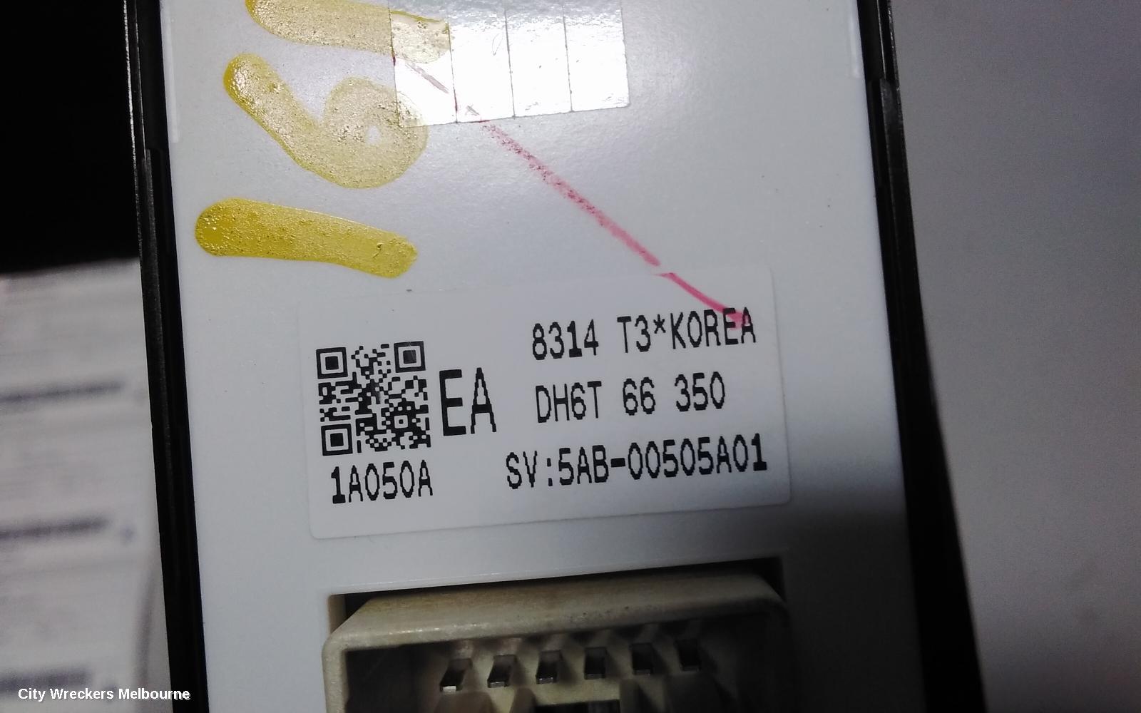 MAZDA 2 PWR DR WIND SWITCH, RH FRONT (MASTER SWITCH), NON AUTO FOLD TYPE, DJ/DL, 02/2017 ONWARDS