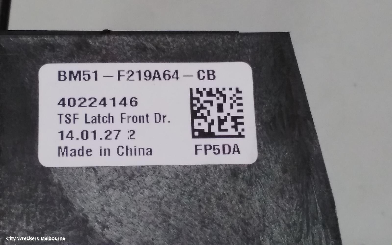 FORD FOCUS DOOR/BOOT/GATE LOCK, RIGHT FRONT DOOR LOCK, HATCH, RS/ST, LZ, 10/2014 - 11/2018