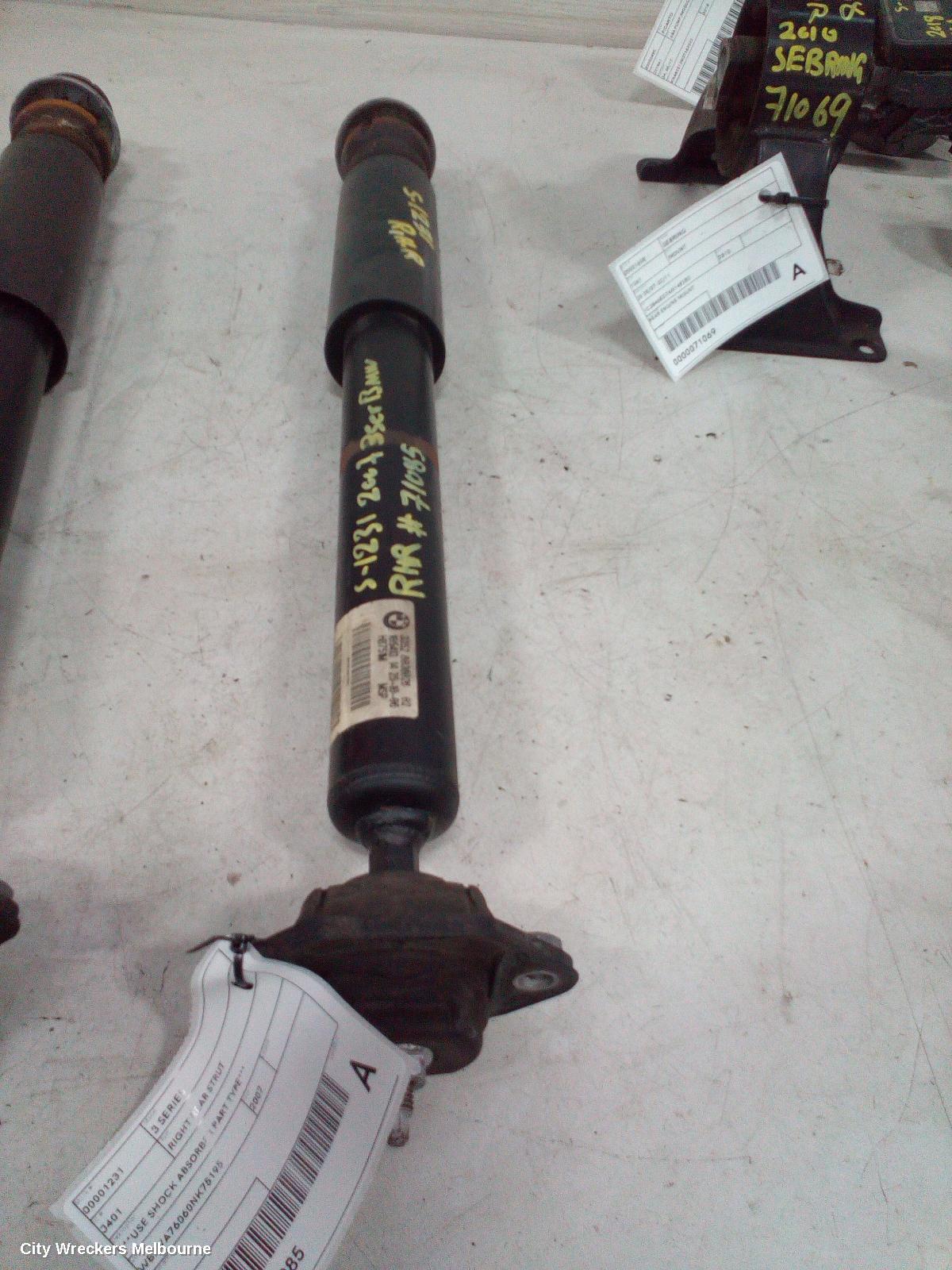 BMW 3 SERIES RIGHT REAR STRUT, ***USE SHOCK ABSORBER PART TYPE***