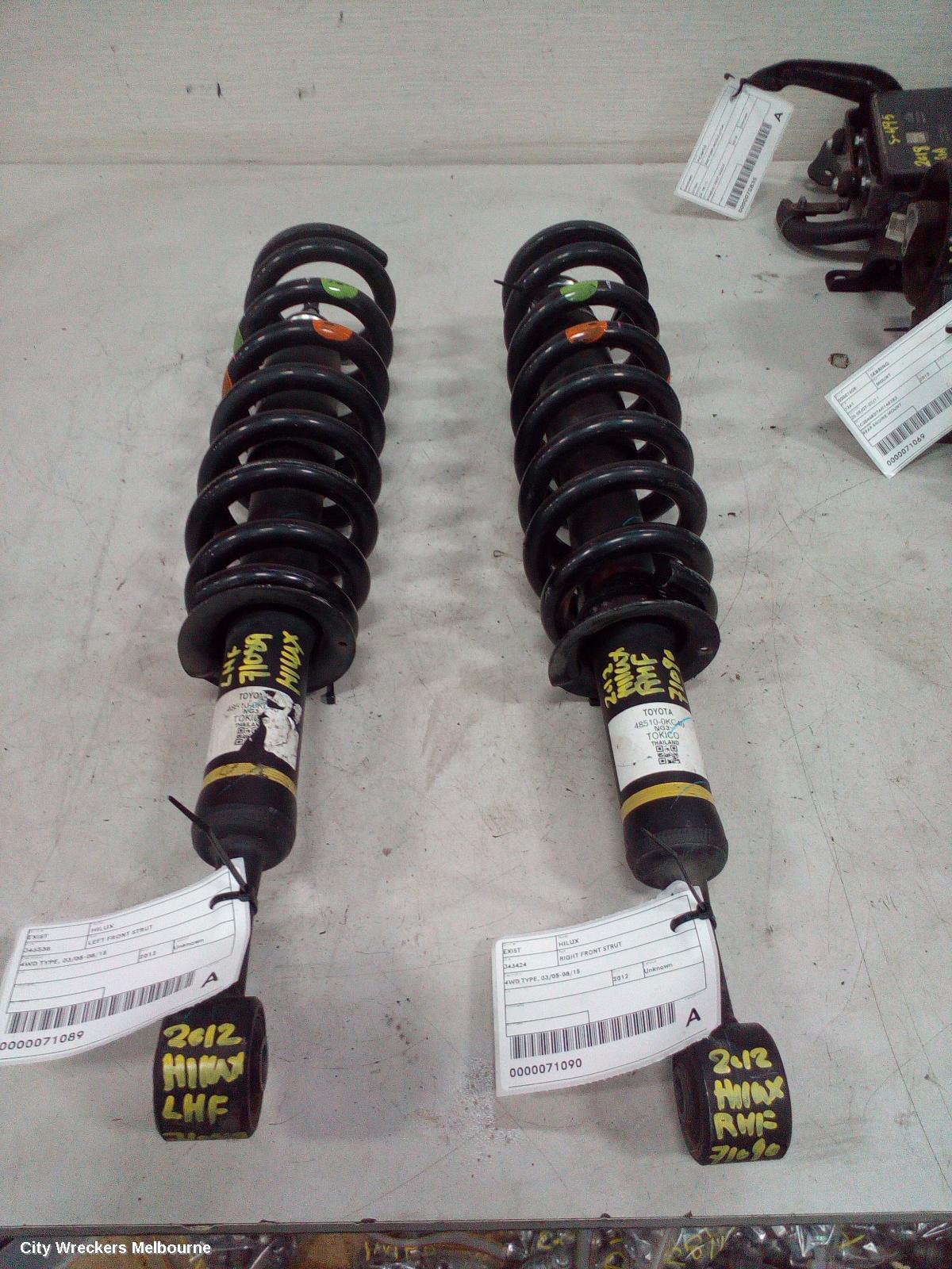 TOYOTA HILUX RIGHT FRONT STRUT, 4WD TYPE, STANDARD HEIGHT, 03/2005 - 08/2015
