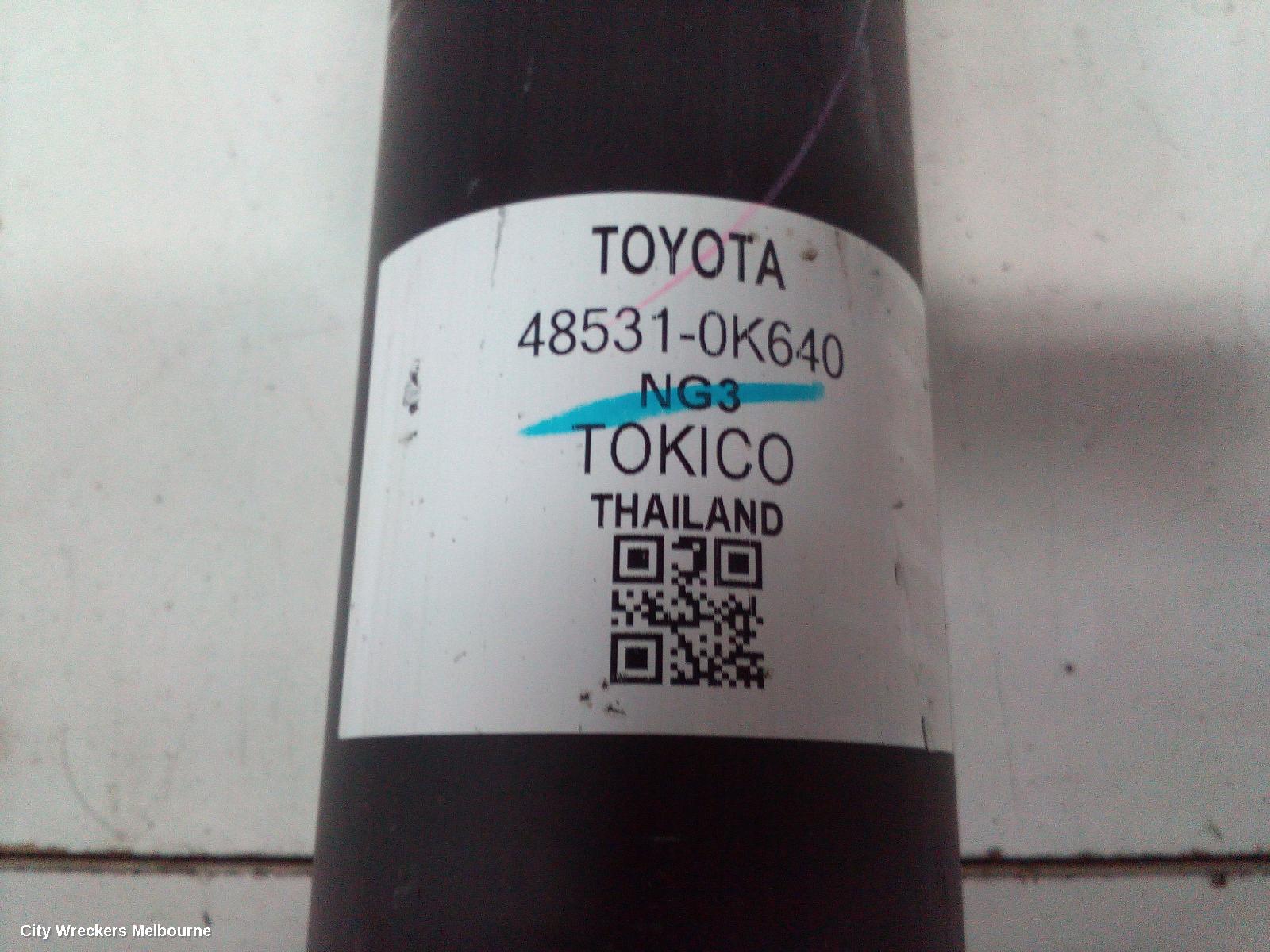 TOYOTA HILUX LEFT REAR STRUT, ***USE SHOCK ABSORBER PART TYPE***
