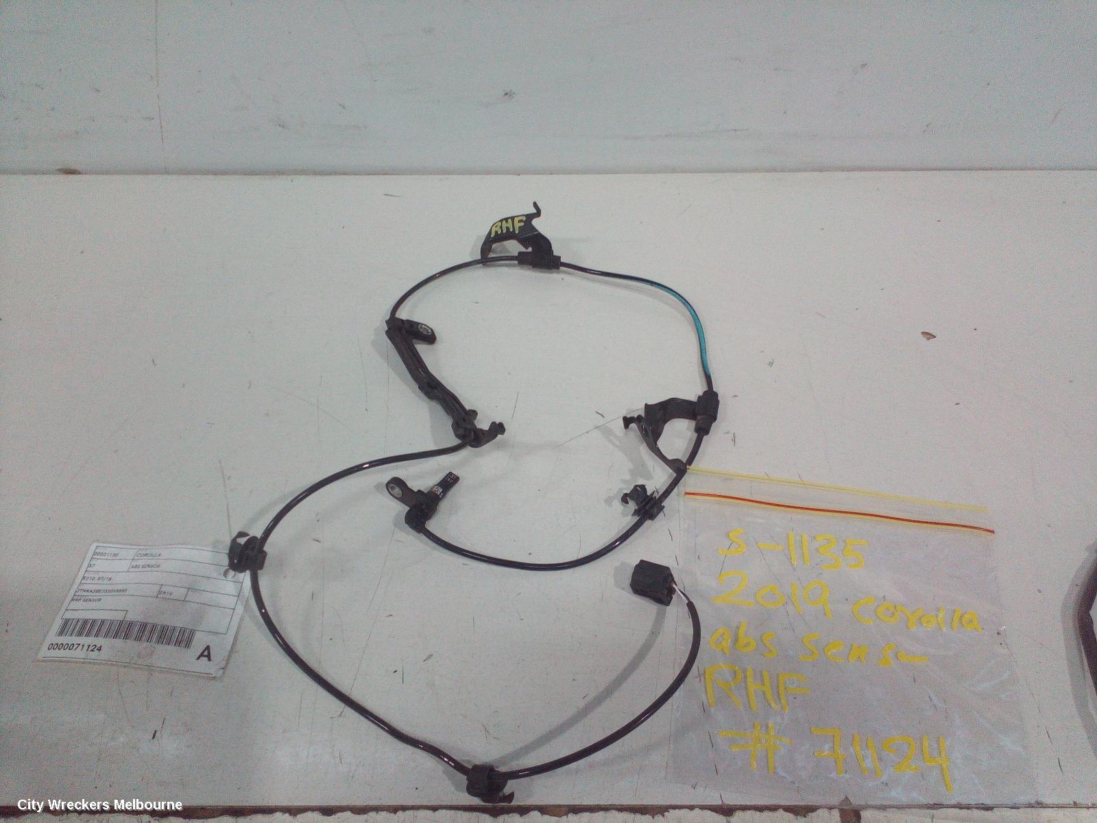TOYOTA COROLLA ABS SENSOR, RH FRONT, E210, 07/2018 ONWARDS