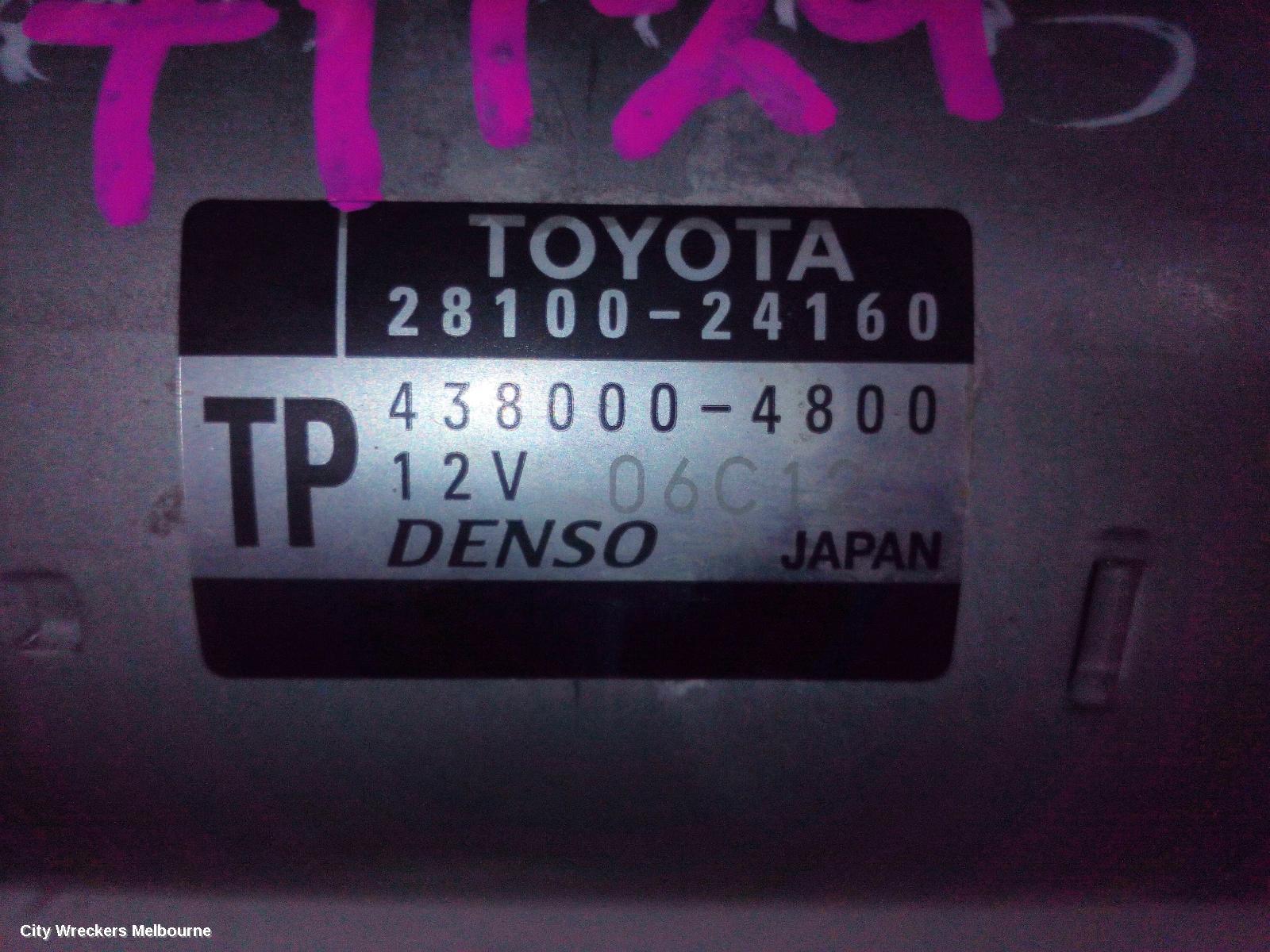 TOYOTA COROLLA STARTER, PETROL, 2.0, M20A-FKS, MZEA12R, 07/2018 ONWARDS