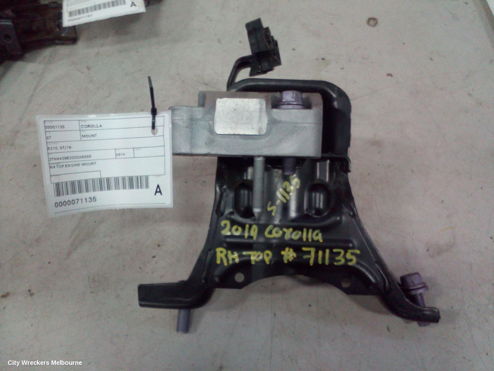 TOYOTA COROLLA MOUNT, E210, 07/2018 ONWARDS