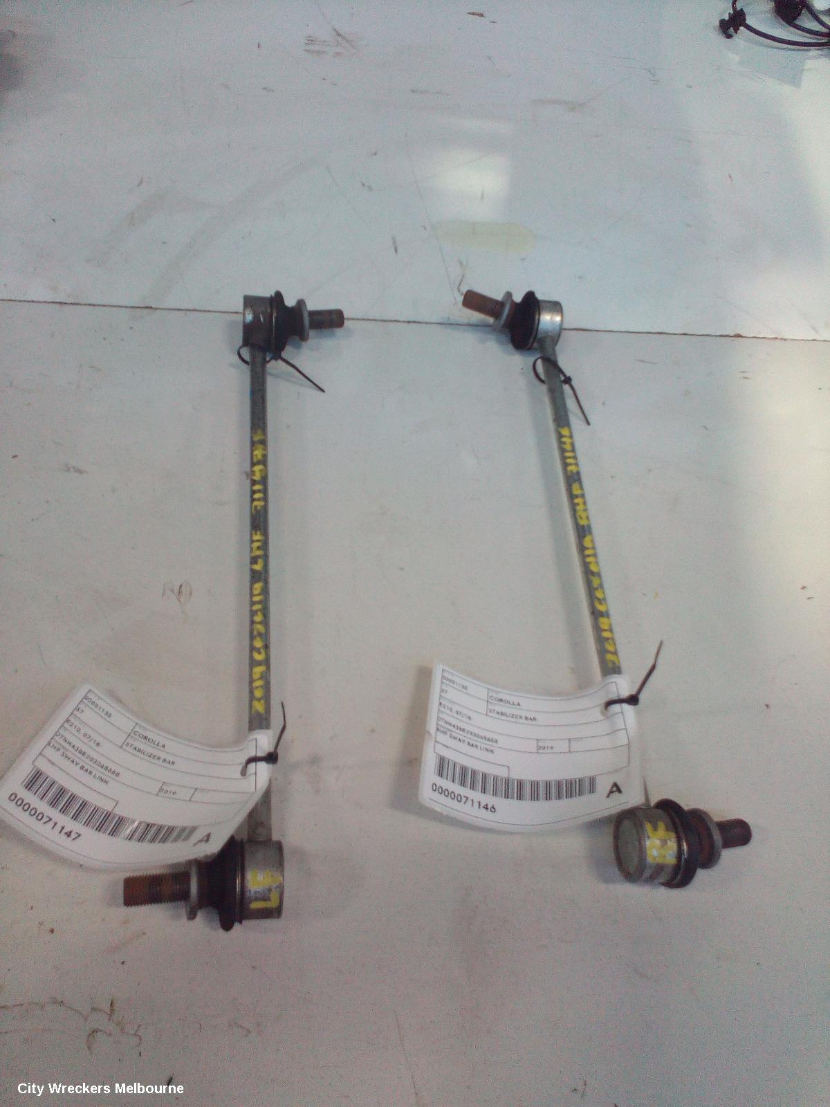 TOYOTA COROLLA STABILISER BAR, E210, HATCH, 07/2018 ONWARDS