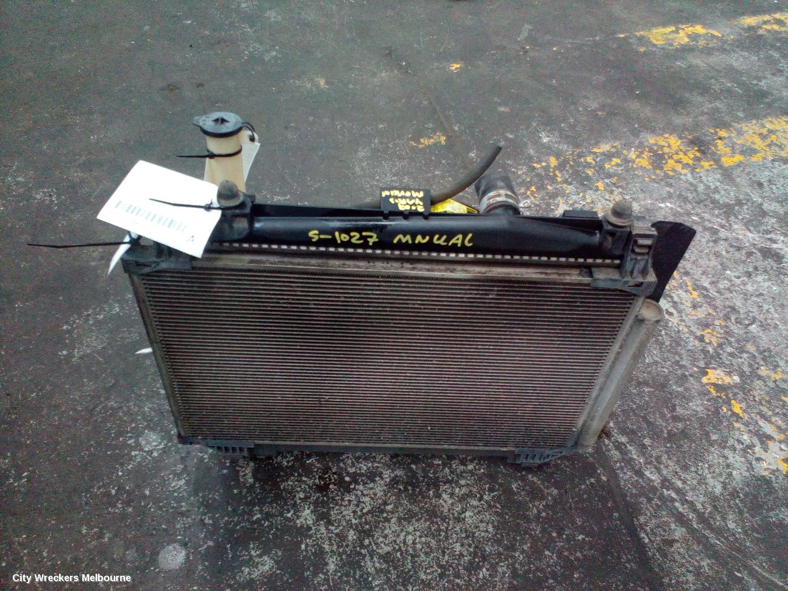 TOYOTA YARIS RADIATOR, MANUAL, 1.3/1.5, NCP9#-NCP13#, 10/2005 - 06/2016 (AUS ONLY)