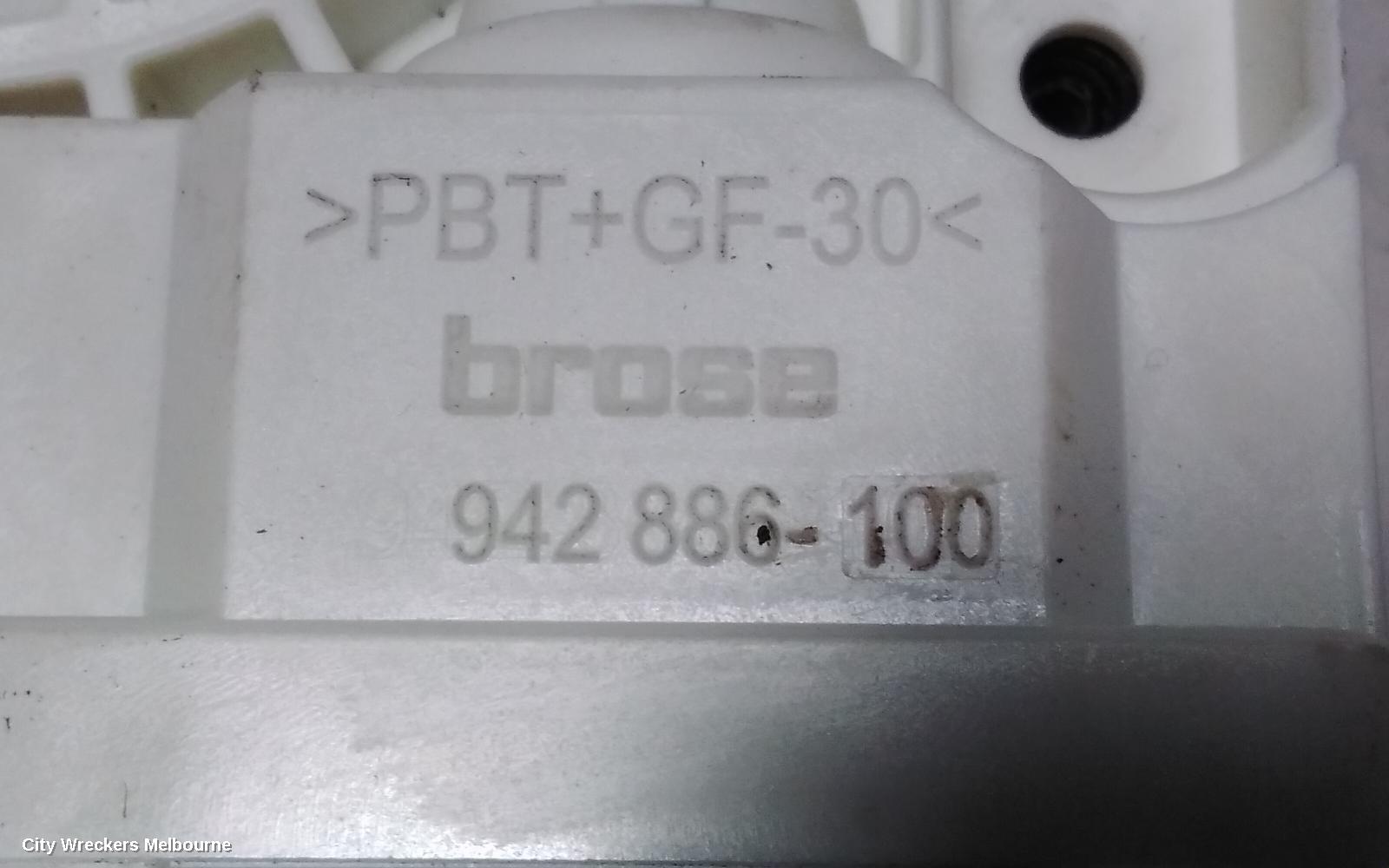 AUDI Q3 RIGHT REAR WND REG/MOTOR, 8U, 03/2012 - 12/2018
