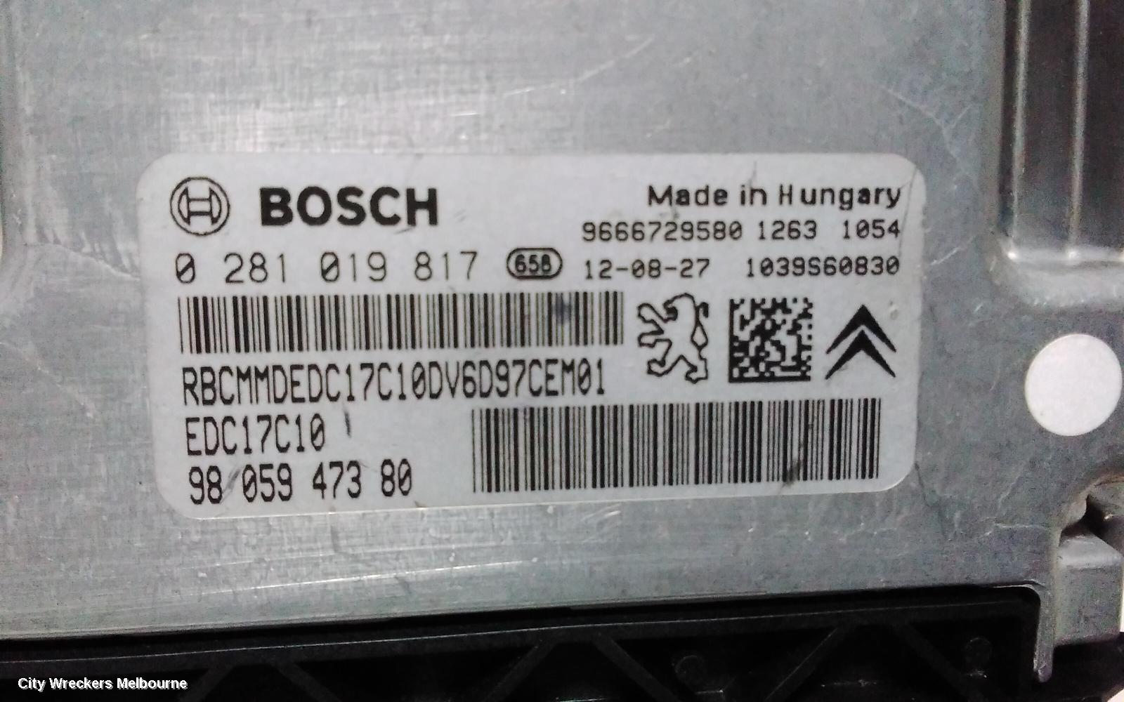 PEUGEOT PARTNER ECU, VAN 09/2008 - 01/2015