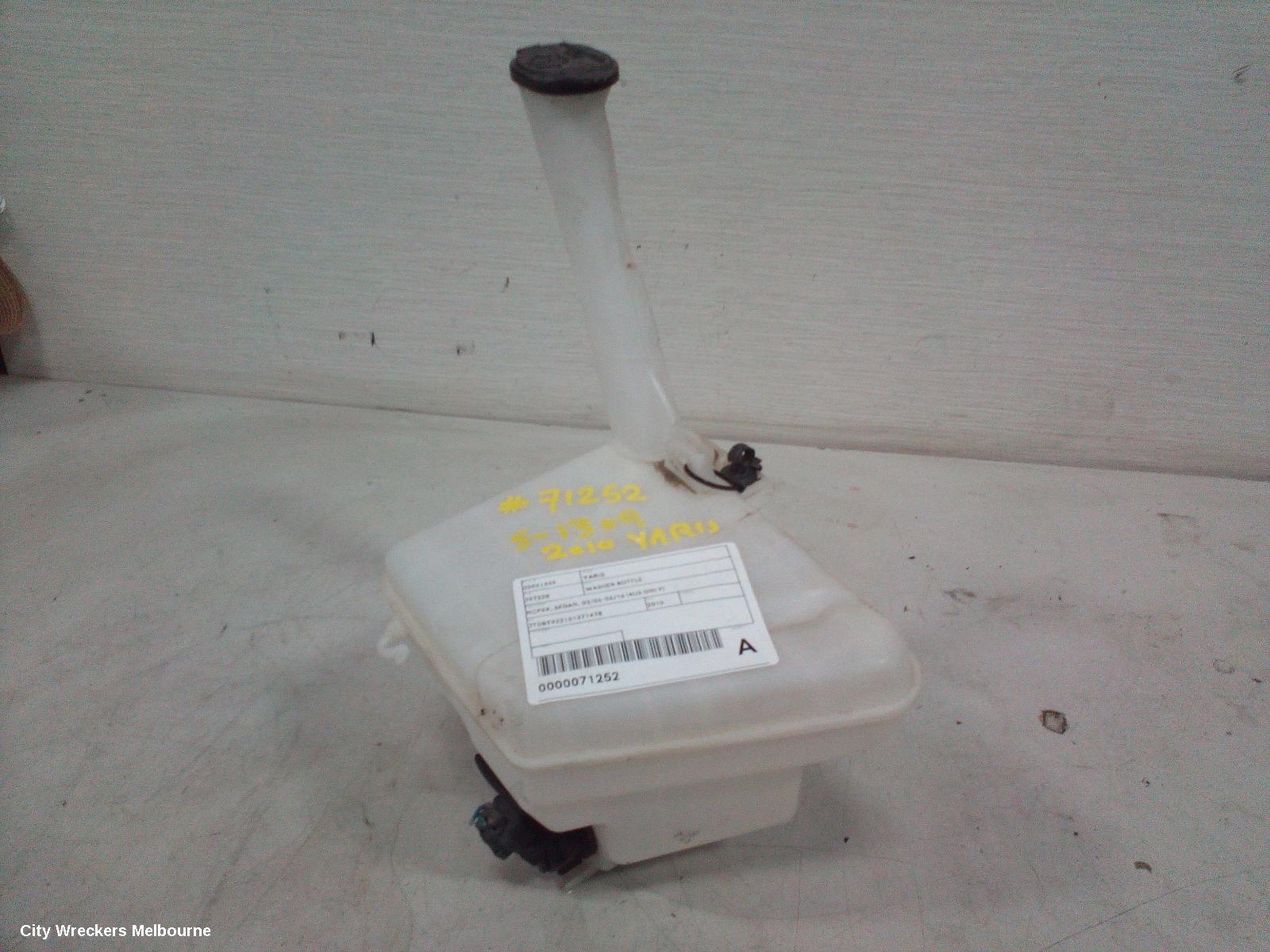 TOYOTA YARIS WASHER BOTTLE, NCP9#, SEDAN, 03/2006 - 06/2016 (AUS ONLY)