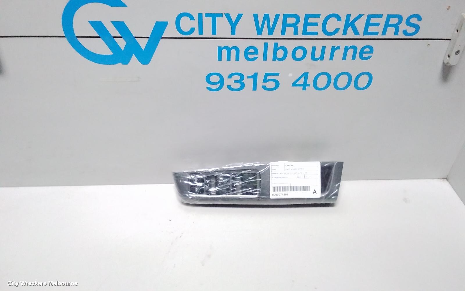 SUBARU FORESTER PWR DR WIND SWITCH, RH FRONT (MASTER SWITCH), S07, 06/2010 - 12/2012