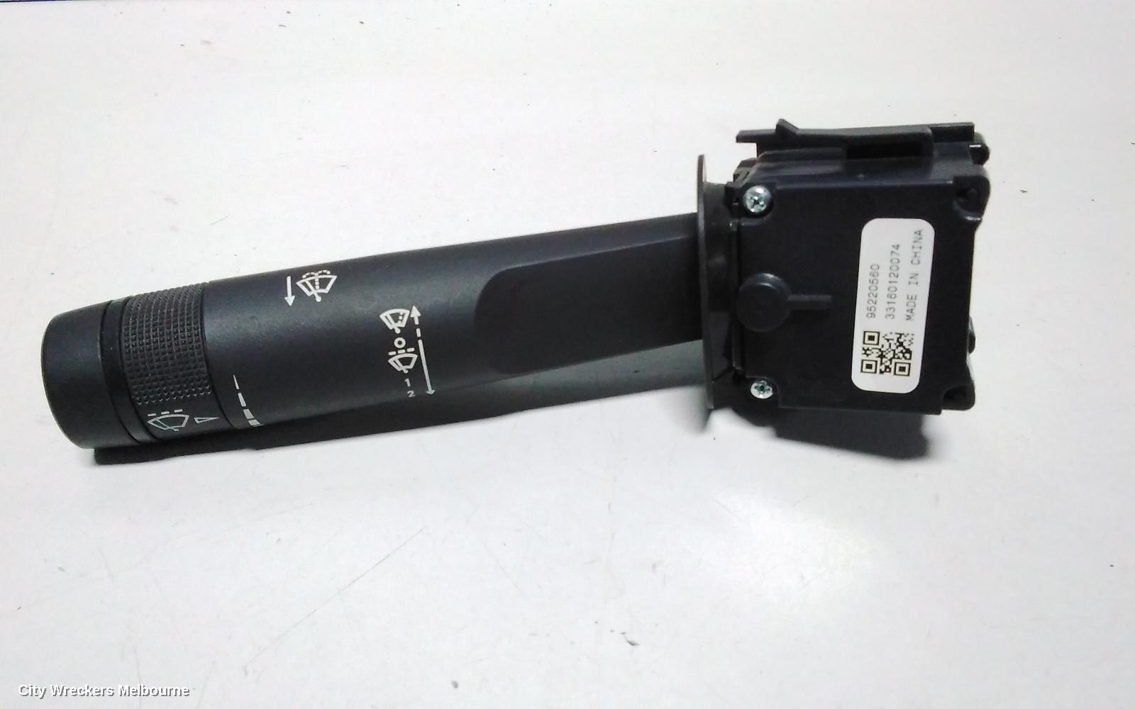 HOLDEN COLORADO COMBINATION SWITCH, WIPER SWITCH, RG 7, BLACK, 12/2012 - 06/2016