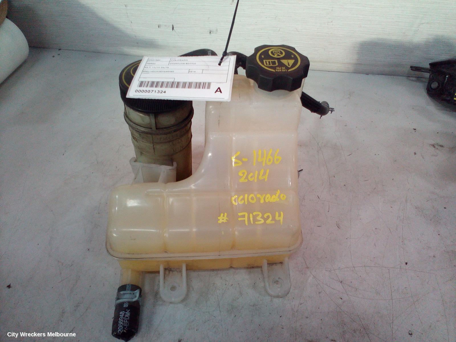 HOLDEN COLORADO OVERFLOW BOTTLE, RG 7, 12/2012 - 06/2016
