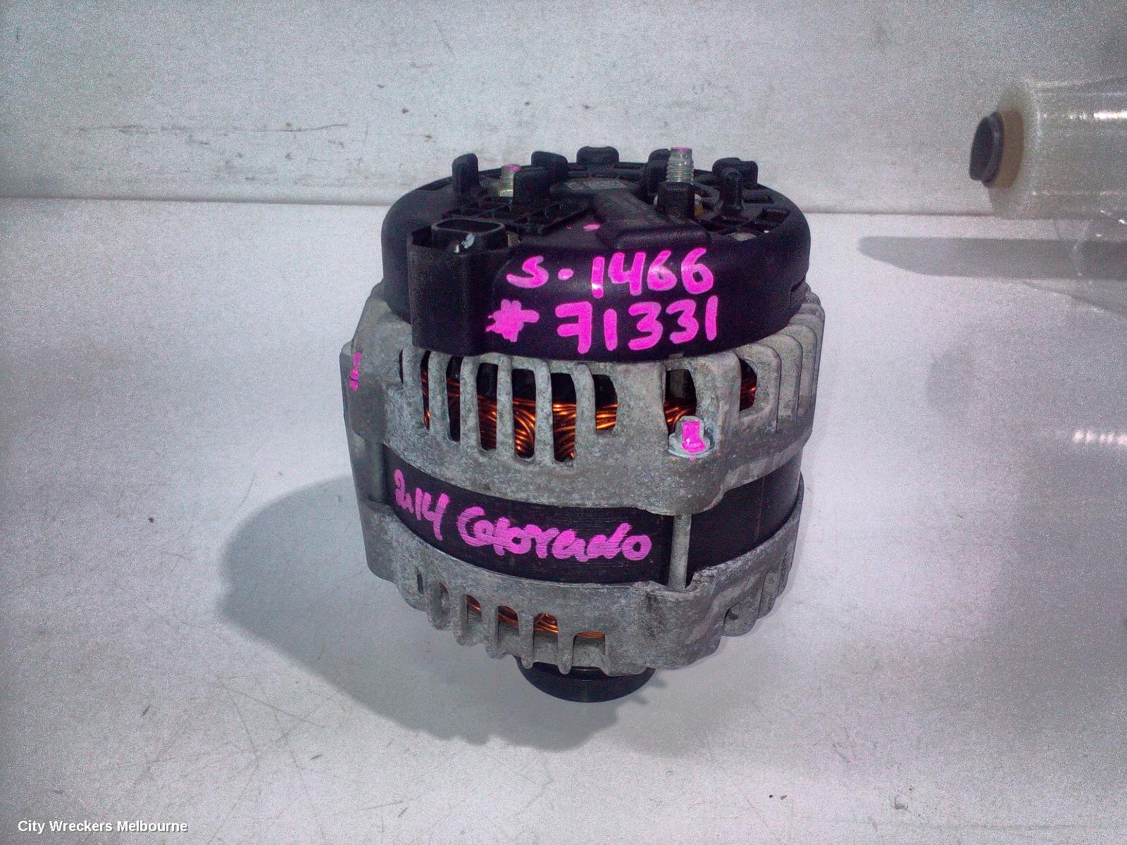 HOLDEN COLORADO ALTERNATOR, DIESEL, RG/RG 7, 01/2012 - 12/2020