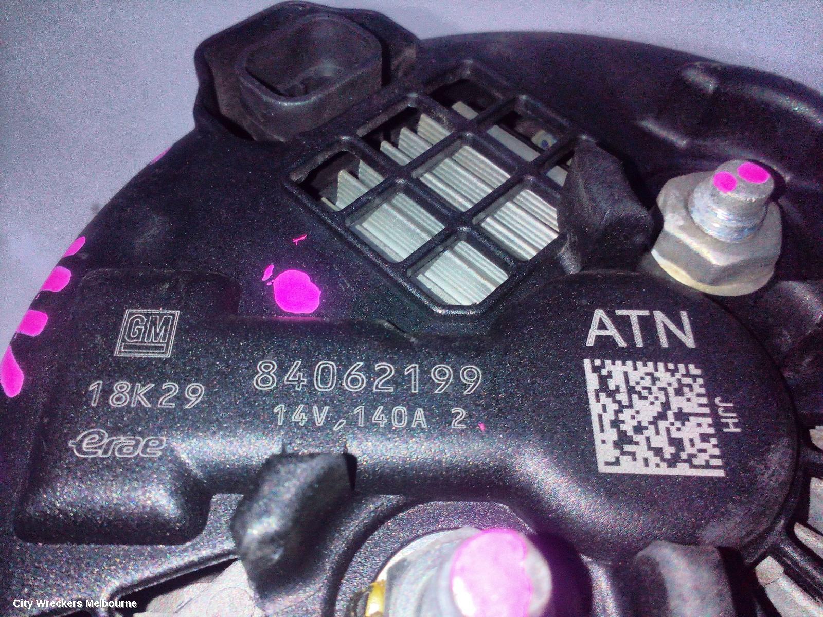 HOLDEN COLORADO ALTERNATOR, DIESEL, RG/RG 7, 01/2012 - 12/2020