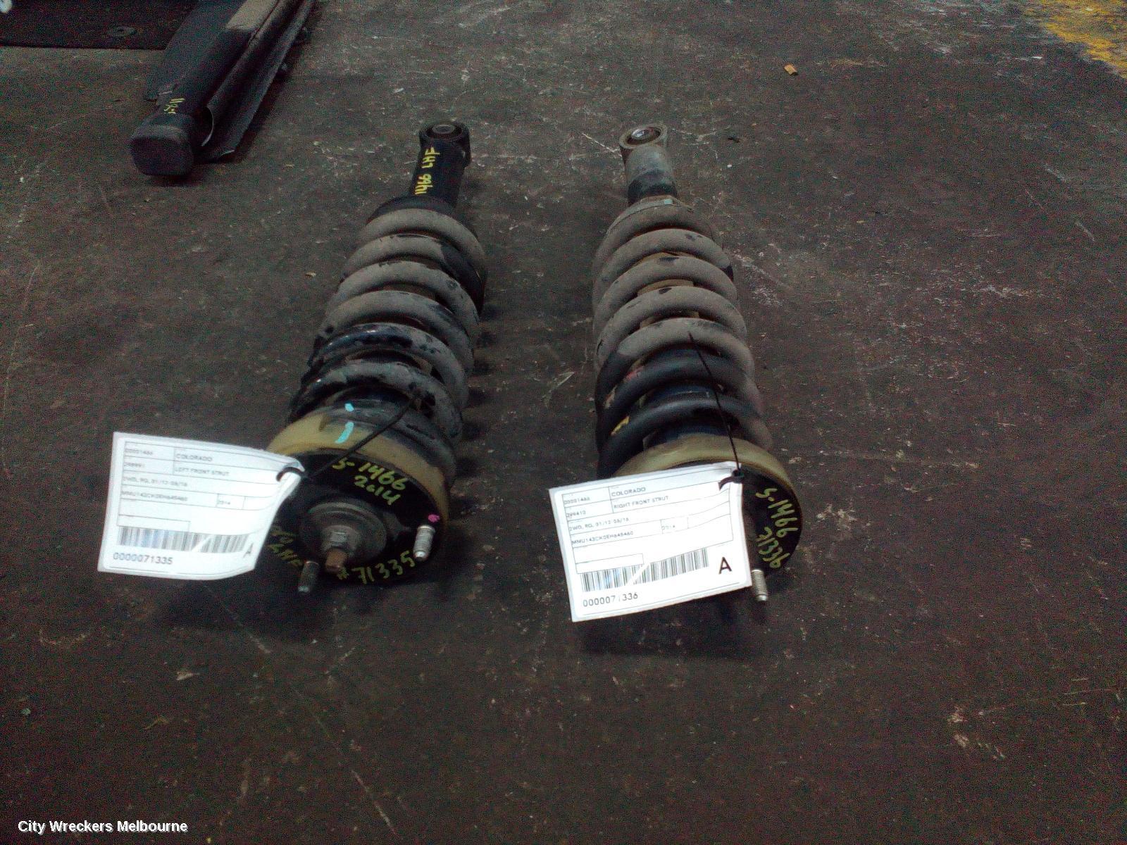 HOLDEN COLORADO RIGHT FRONT STRUT, 2WD, RG, 01/2012 - 06/2016