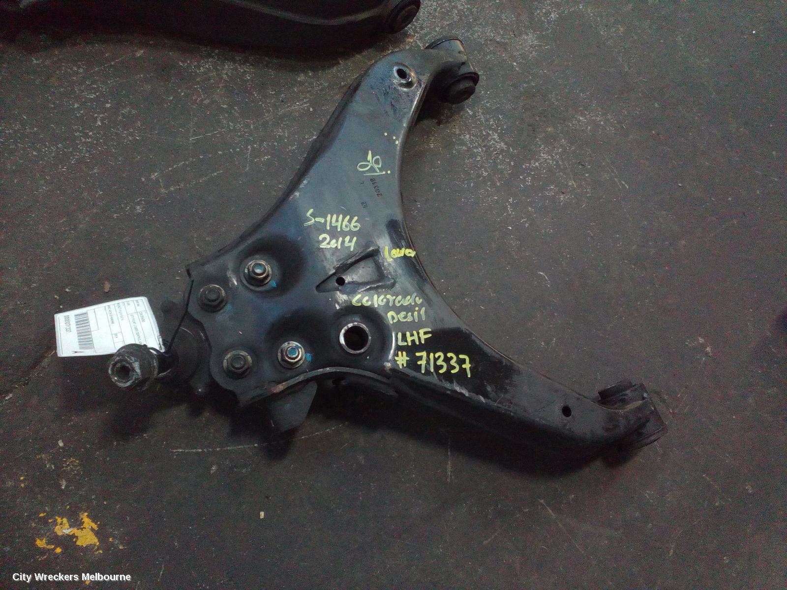 HOLDEN COLORADO LEFT FRONT LOWER CONTROL ARM, RG/RG 7, 01/2012 - 06/2016