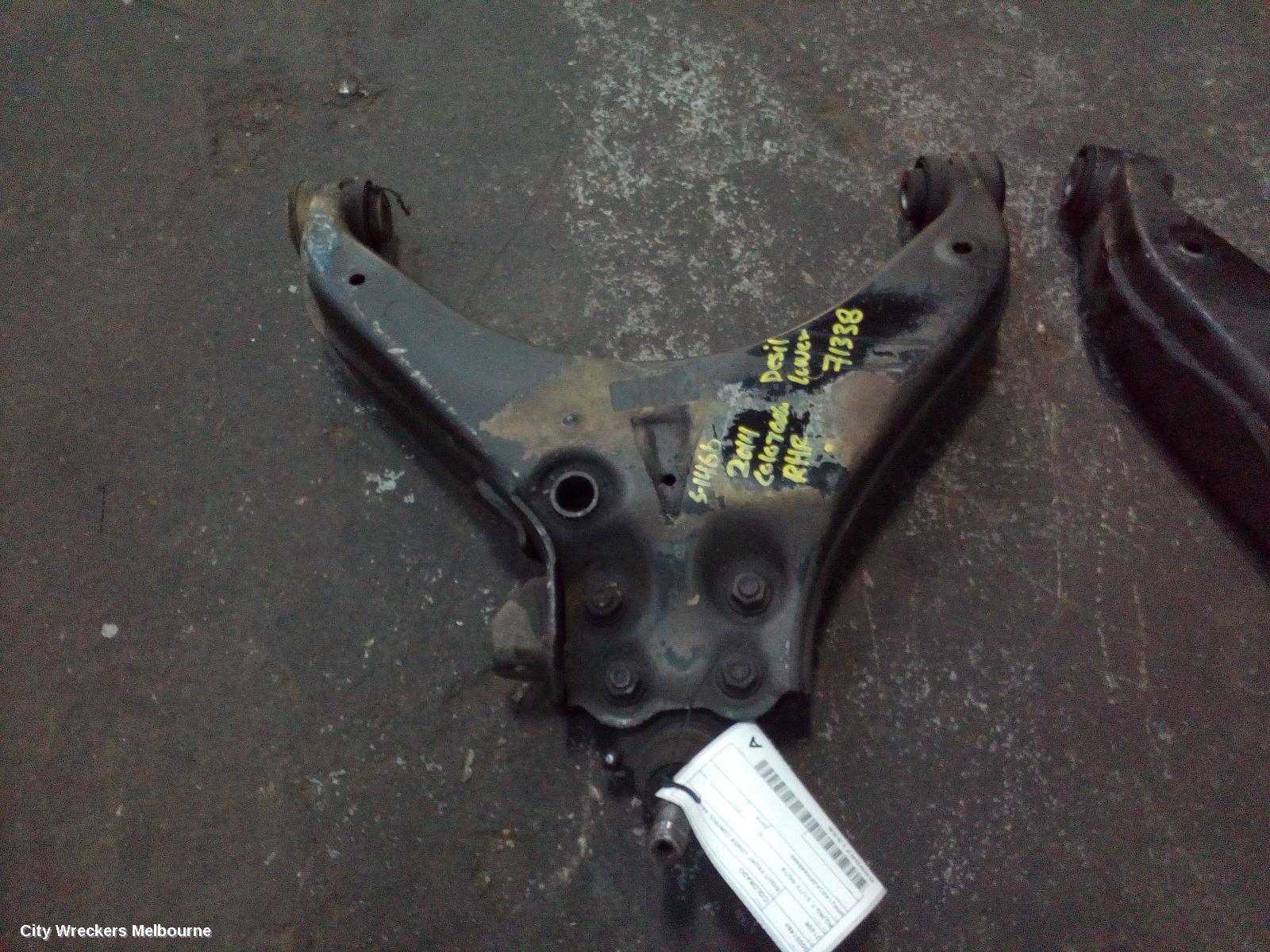 HOLDEN COLORADO RIGHT FRONT LOWER CONTROL ARM, RG/RG 7, 01/2012 - 06/2016