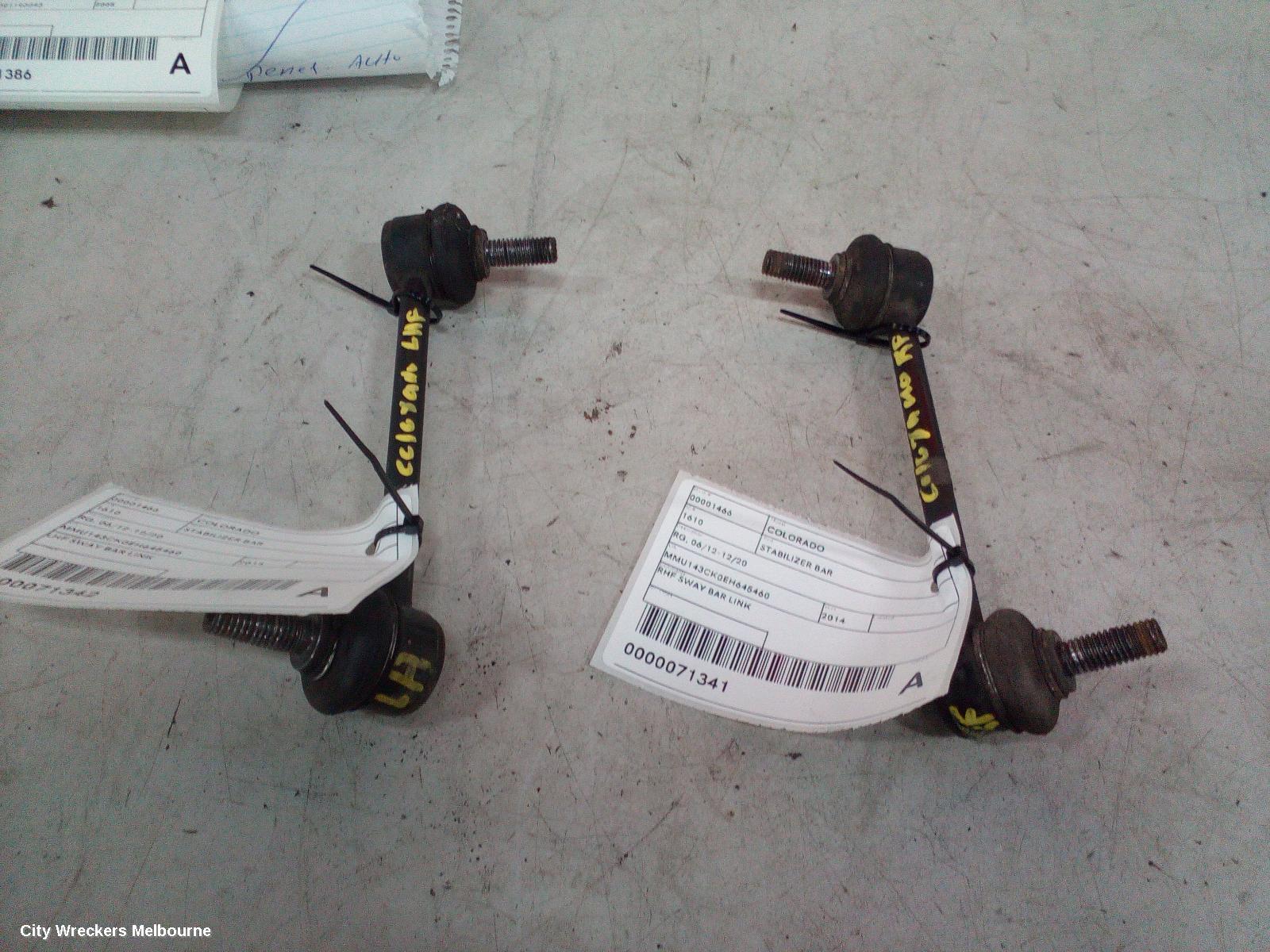 HOLDEN COLORADO STABILISER BAR, FRONT SWAY BAR/STABILIZER BAR, RG, 01/2012 - 06/2016