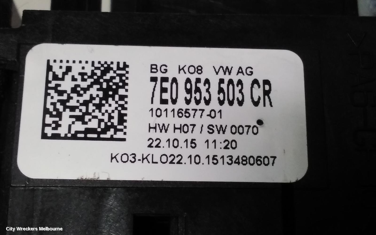 VOLKSWAGEN TRANSPORTER COMBINATION SWITCH, COMBINATION SWITCH ASSY, T6, 07/2015 ONWARDS