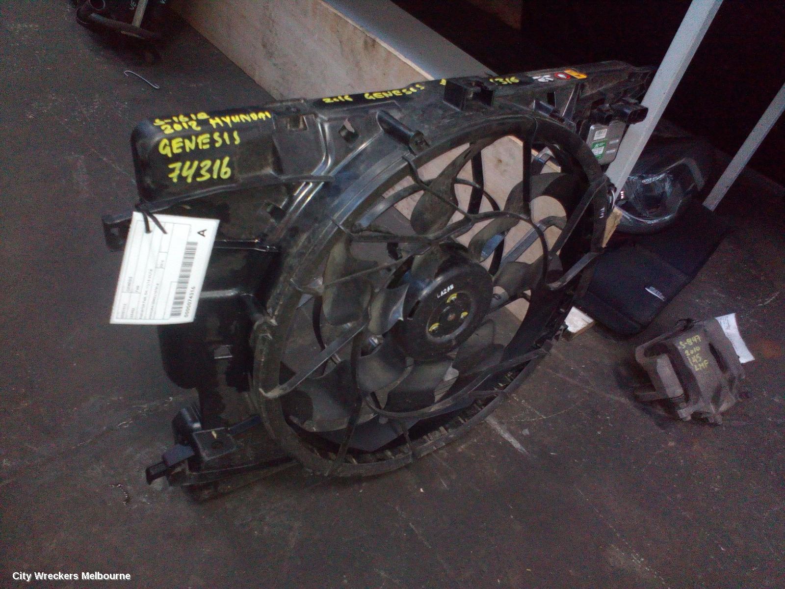 HYUNDAI GENESIS FAN, RADIATOR FAN, DH, 11/2014 - 01/2018
