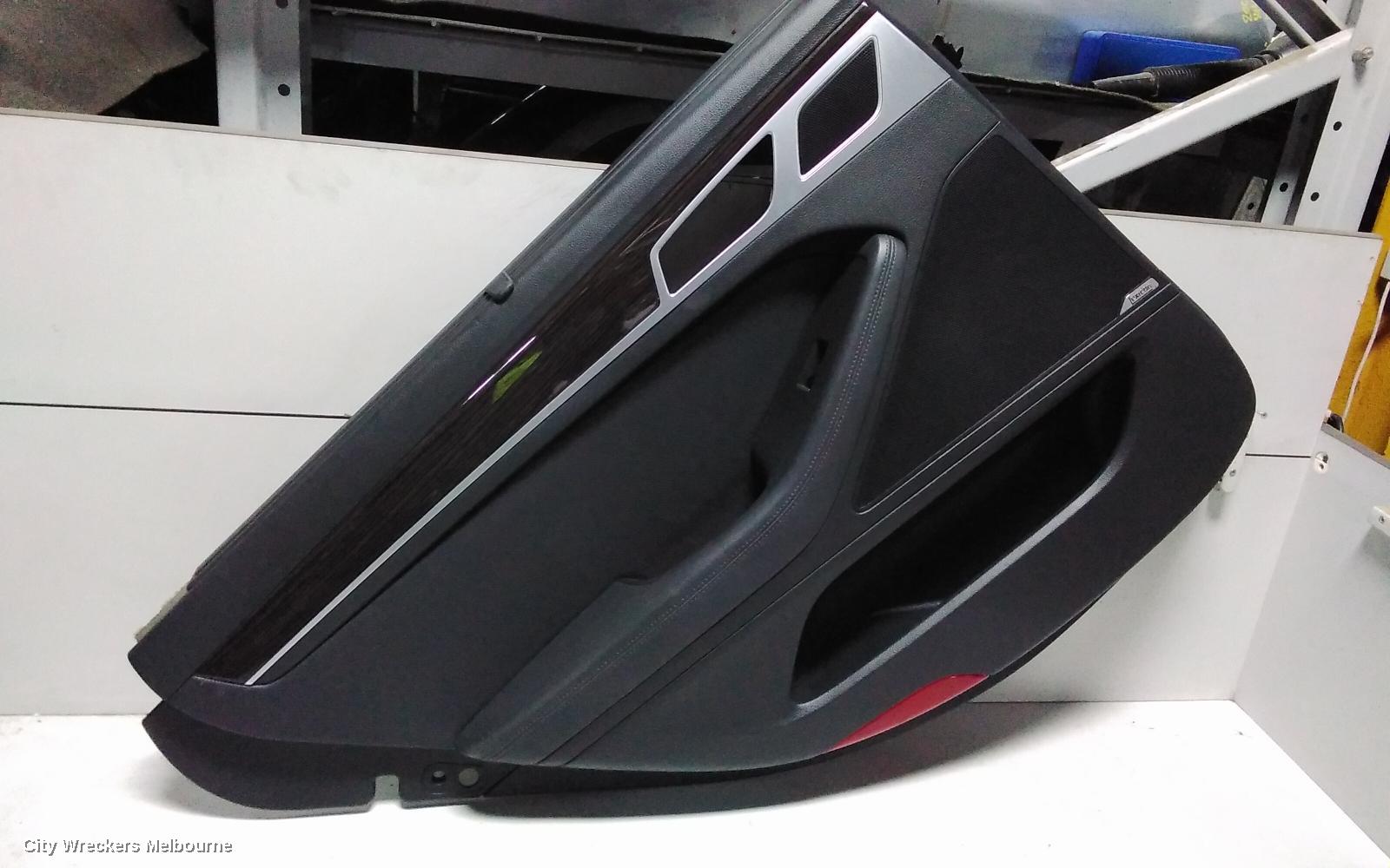 HYUNDAI GENESIS DOOR TRIM, LH REAR, DH, SENSORY & ULTIMATE PACK TYPE, 11/2014 - 01/2018