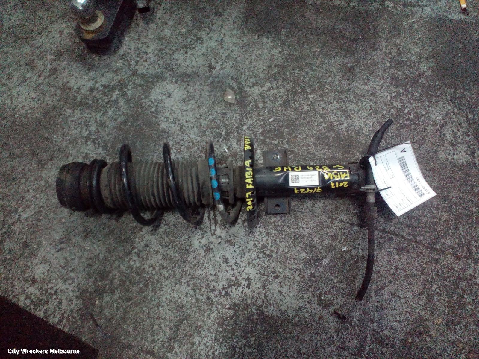 SKODA FABIA RIGHT FRONT STRUT, NJ, HATCH/WAGON, 01/2015 ONWARDS