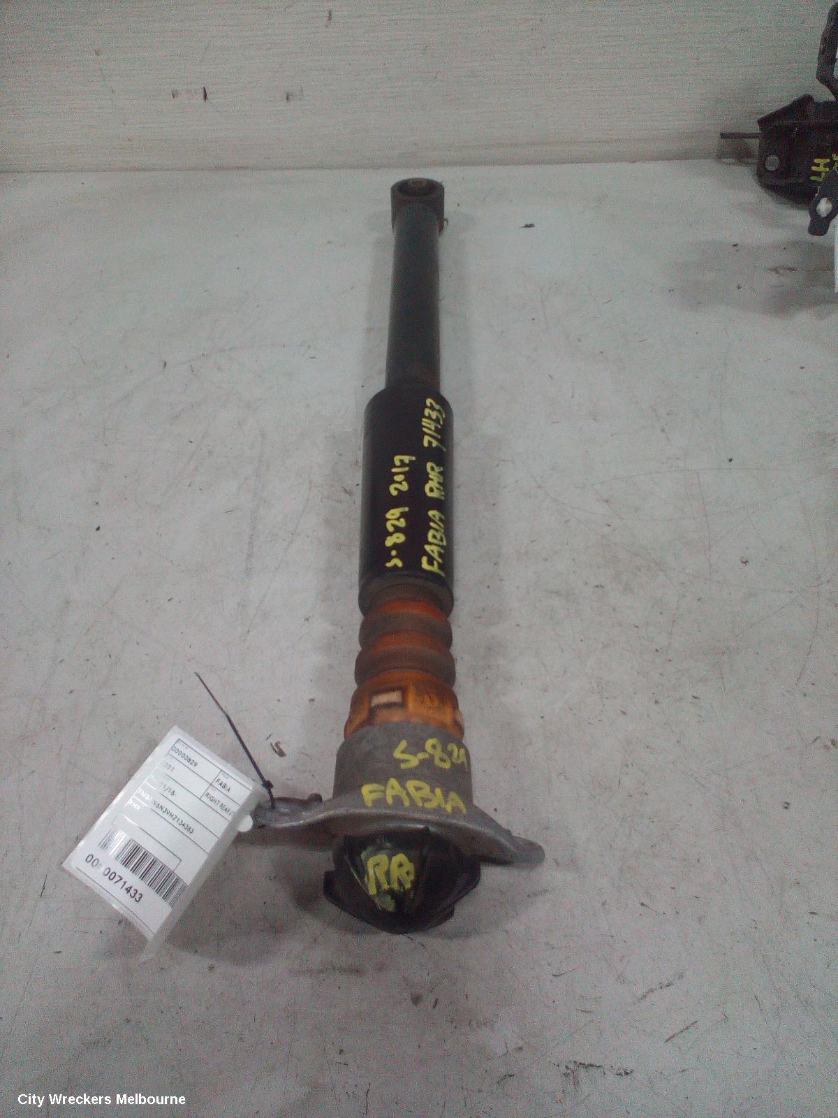 SKODA FABIA RIGHT REAR STRUT, NJ, 01/2015 - 08/2021
