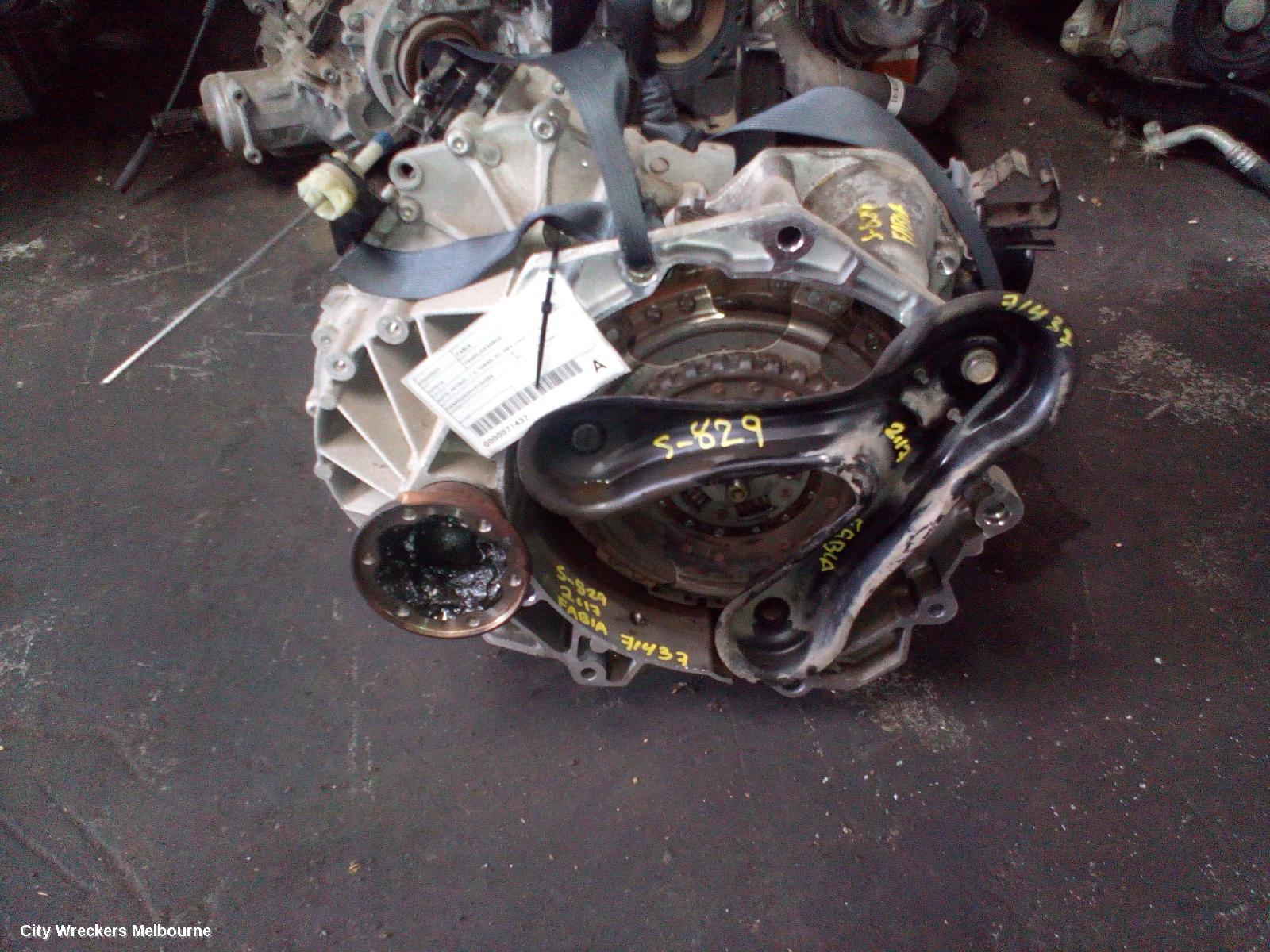 SKODA FABIA TRANS/GEARBOX, AUTO, PETROL, 1.2, TURBO, NJ, SMA CODE, 01/2015 ONWARDS