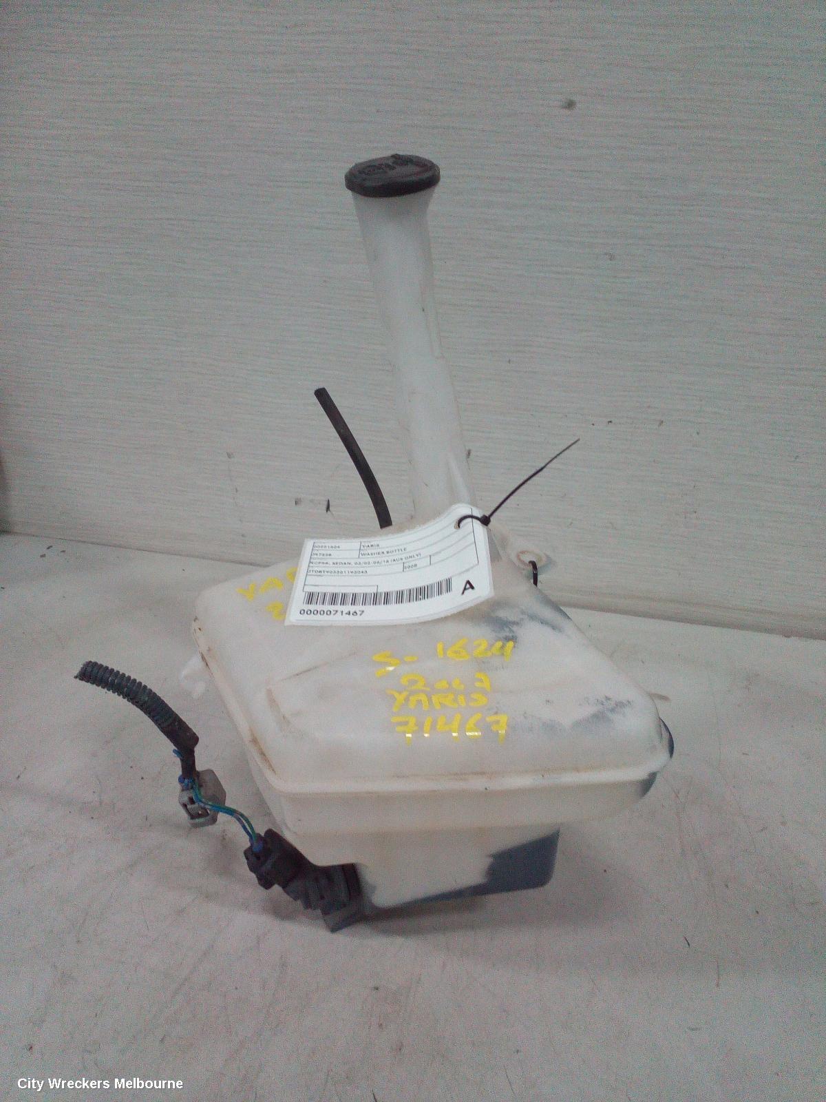 TOYOTA YARIS WASHER BOTTLE, NCP9#, SEDAN, 03/2006 - 06/2016 (AUS ONLY)