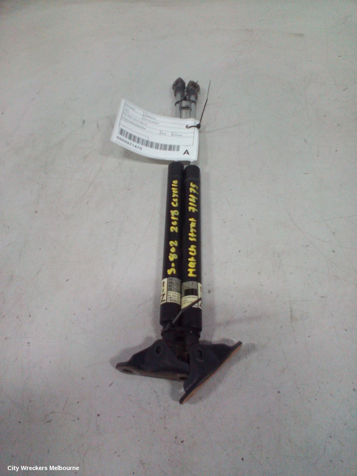 TOYOTA COROLLA HATCH STRUT, ZRE182R 10/2012 - 06/2018