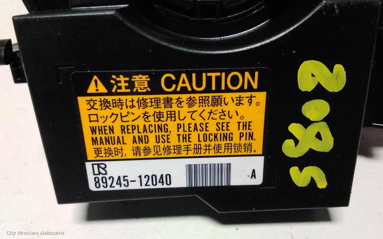 TOYOTA COROLLA AIRBAG MODULE/SENSOR, CLOCKSPRING, ZRE182R, 03/2015 - 06/2018