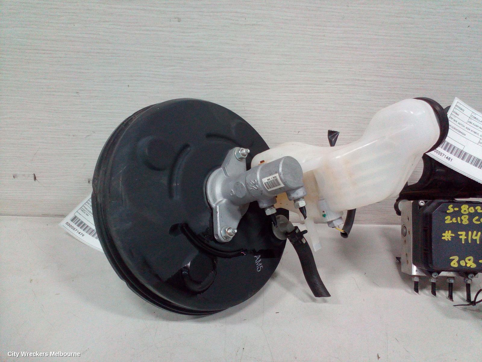 TOYOTA COROLLA BRAKE BOOSTER, ZRE182R, P/N 4461012J30, 10/2012 - 06/2018
